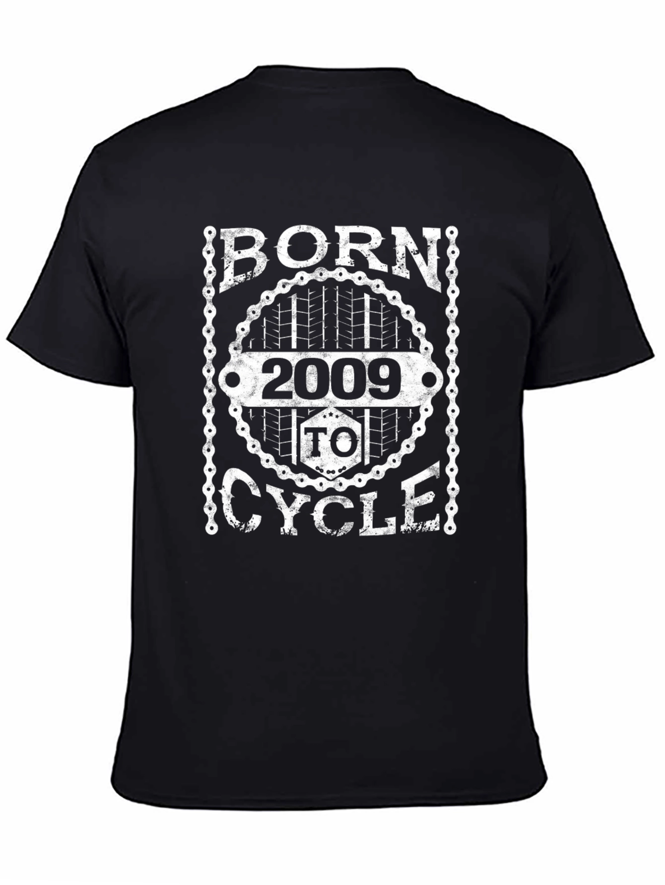 Black Born to Cycle 2009 Graphic Tee view 4
