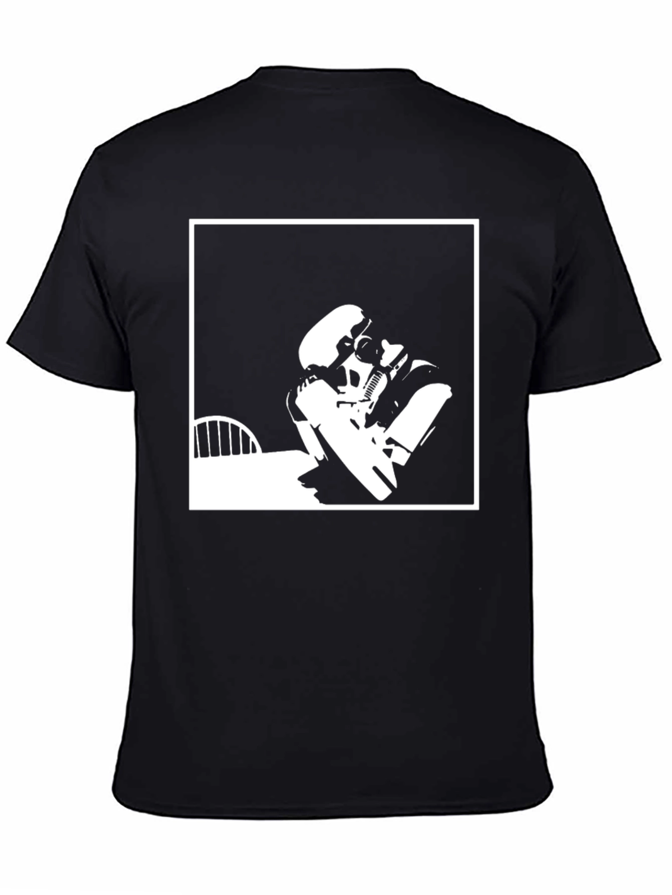 Black Graphic Print Black T-Shirt - Modern Streetwear view 4