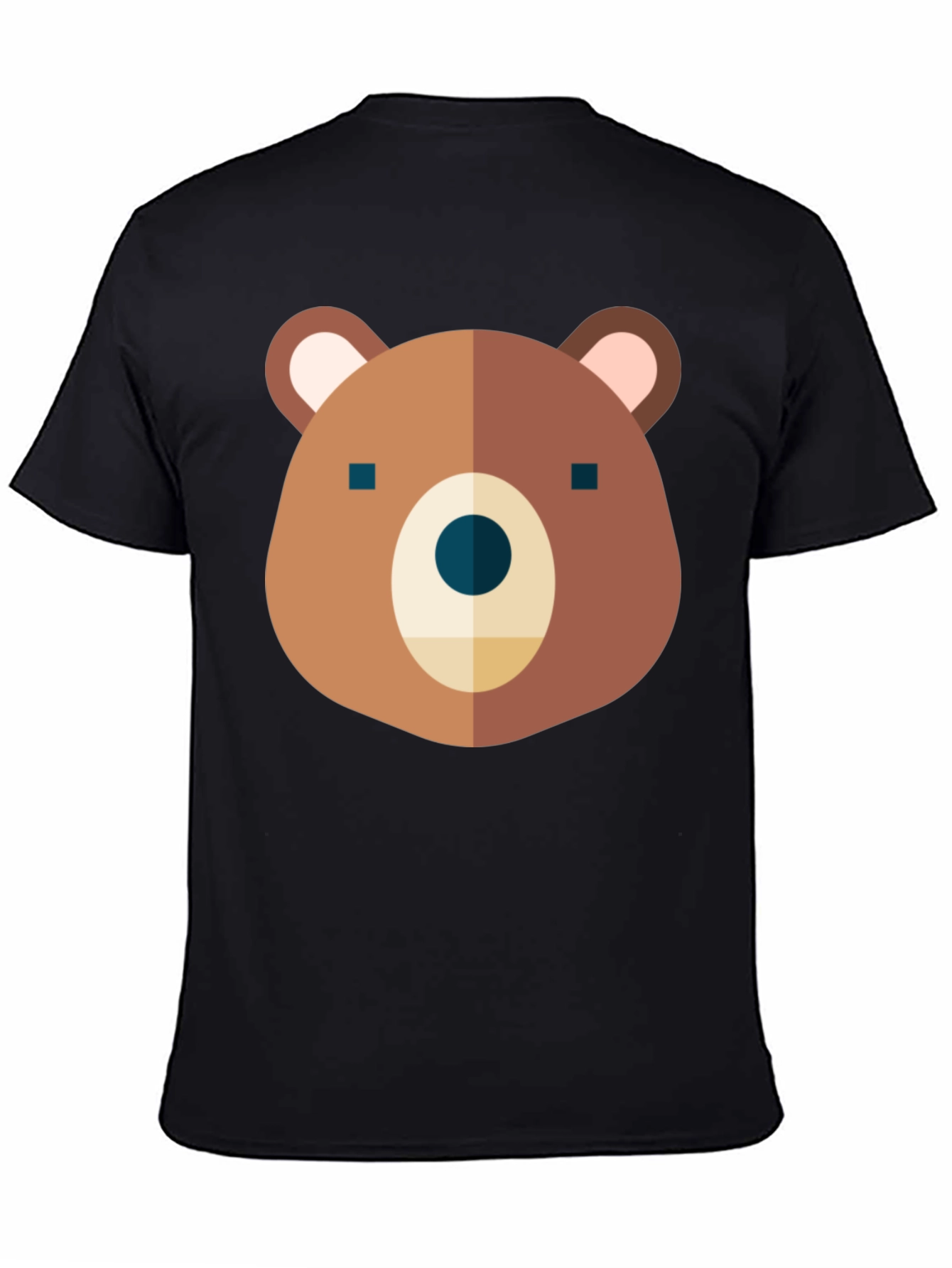 Black Bear Graphic Black T-Shirt - Soft Cotton Tee view 4