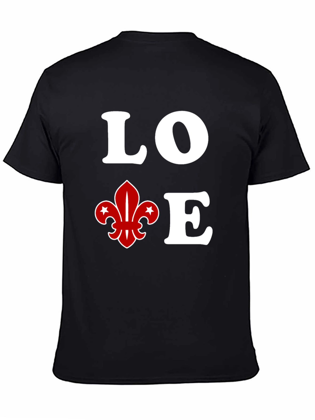Black Love Fleur-de-Lis Graphic Tee view 4