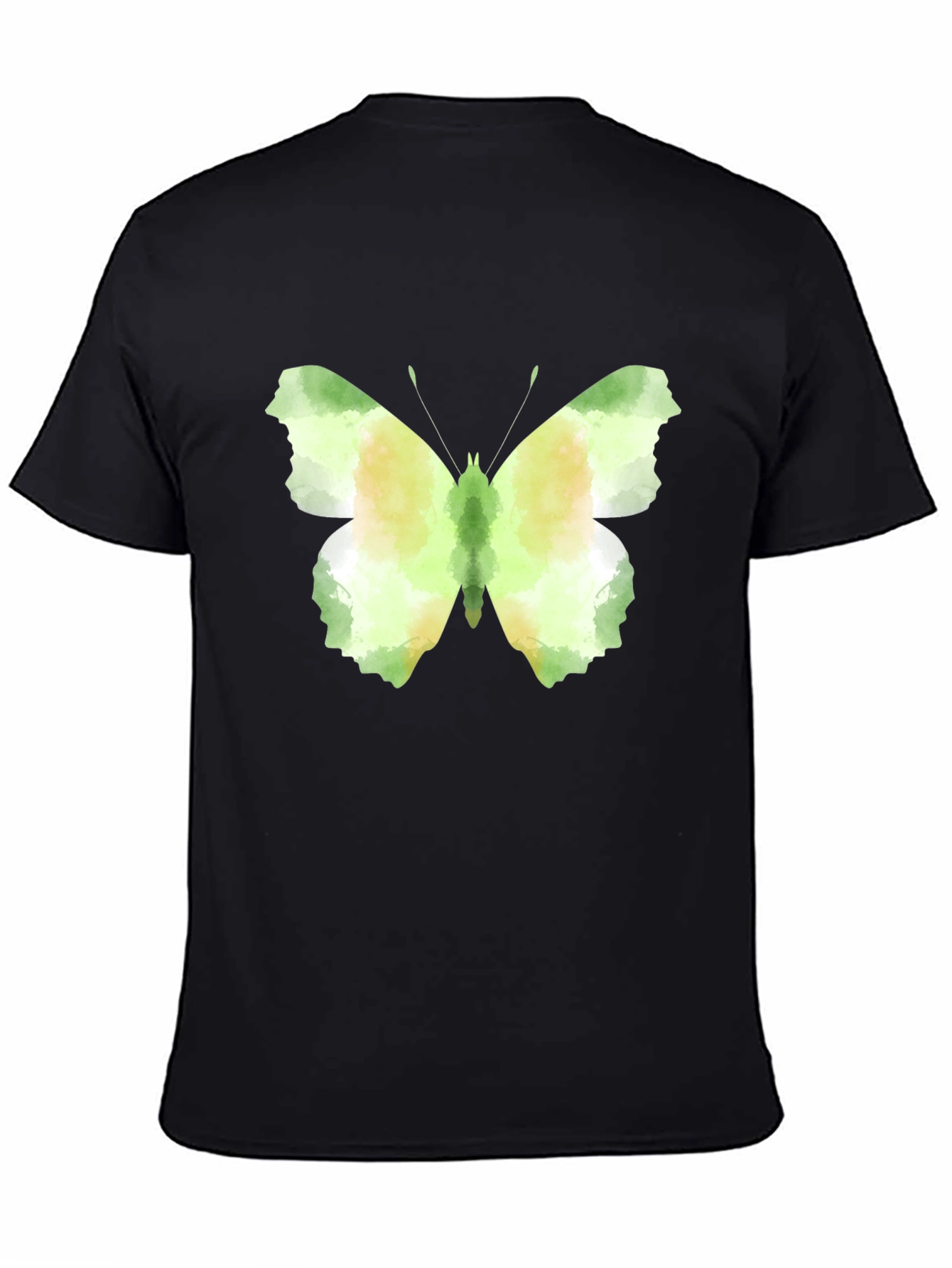 Black Butterfly Graphic Tee - Stylish Men's Black T-Shirt view 4