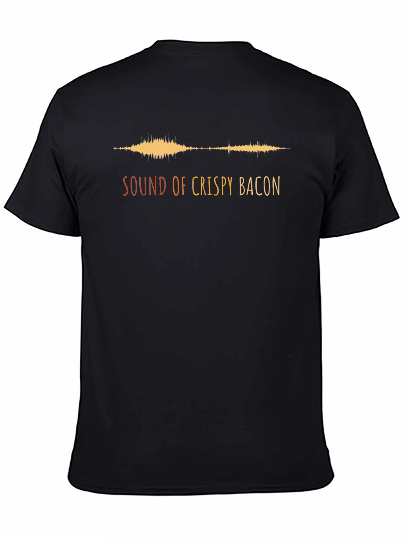 Black Crispy Bacon Soundwave Graphic Tee view 4
