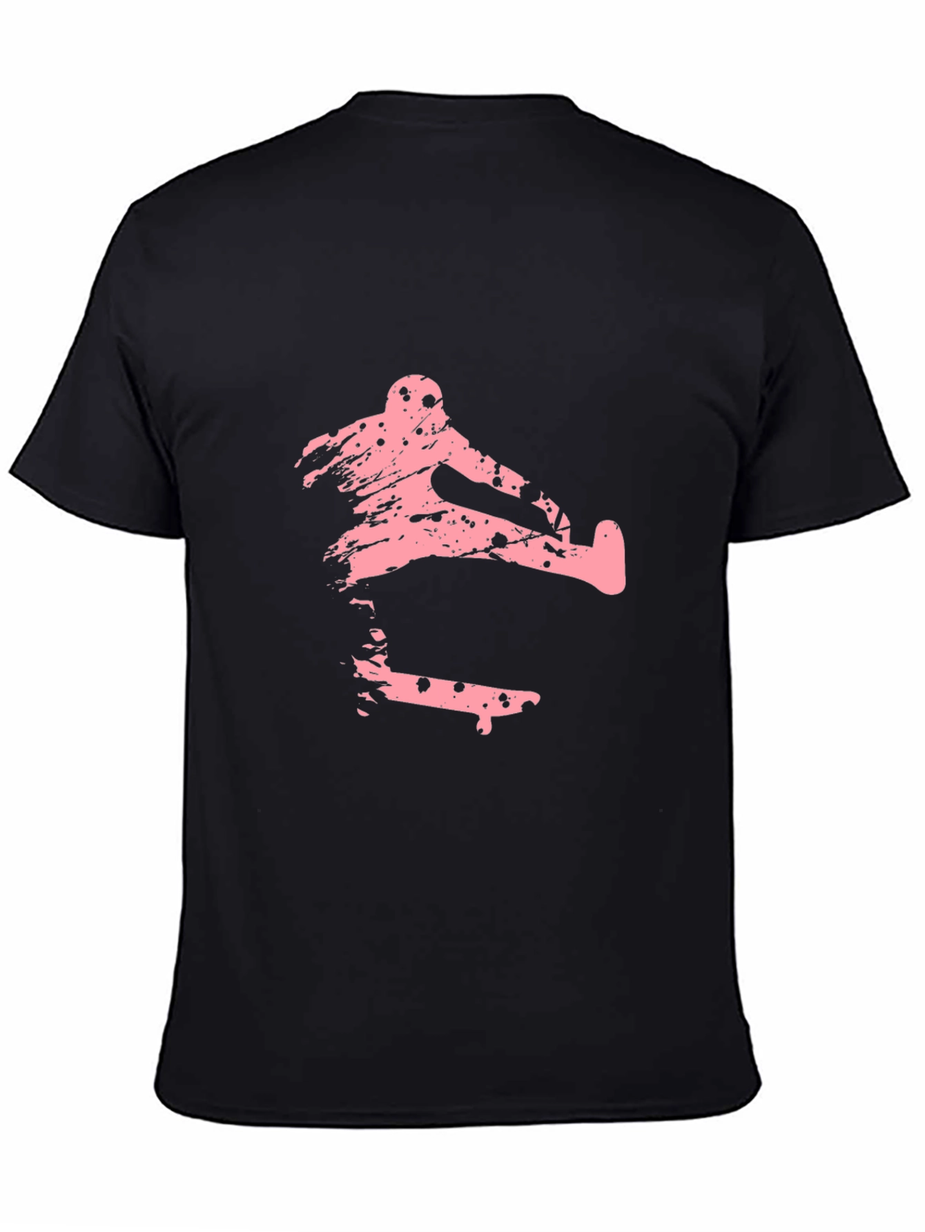Black Skateboarding Graphic Tee - Stylish Black T-Shirt view 4