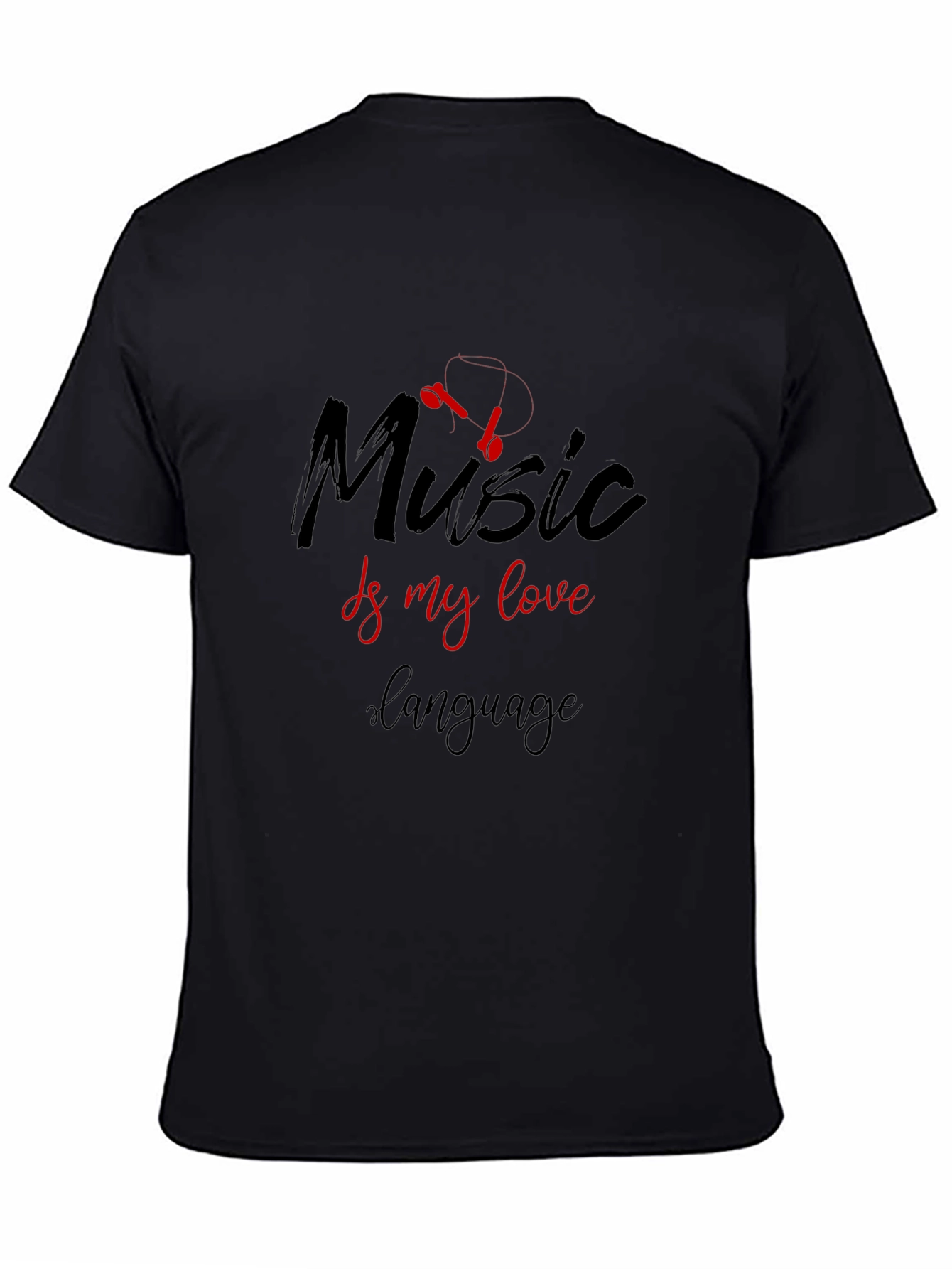 Black Music Is My Love Language Graphic Tee view 4