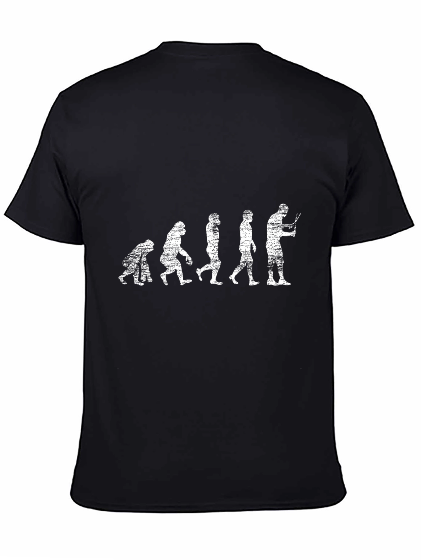 Black Evolution of Fly Fishing T-Shirt view 4