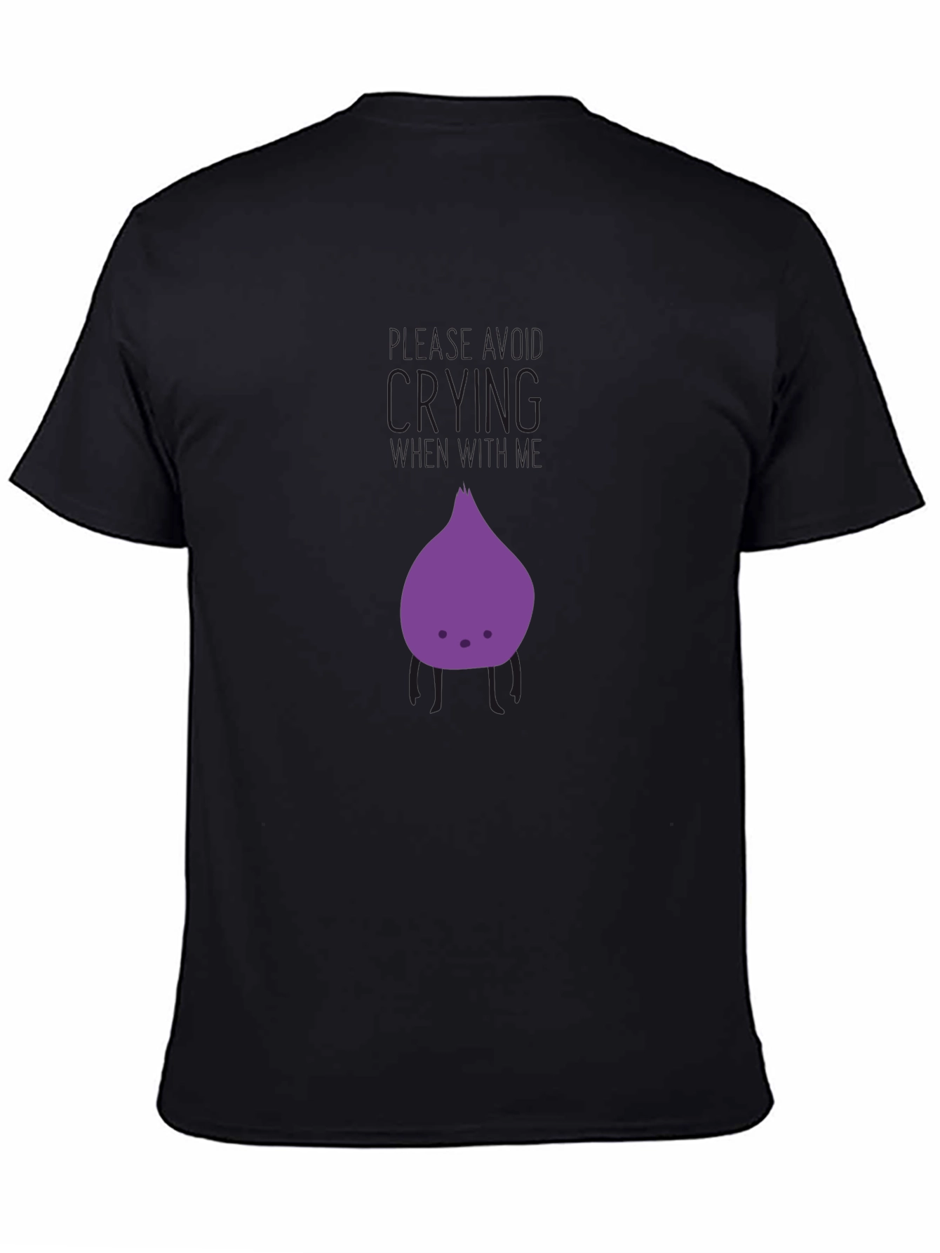 Black Cute Purple Vegetable Graphic Tee view 4