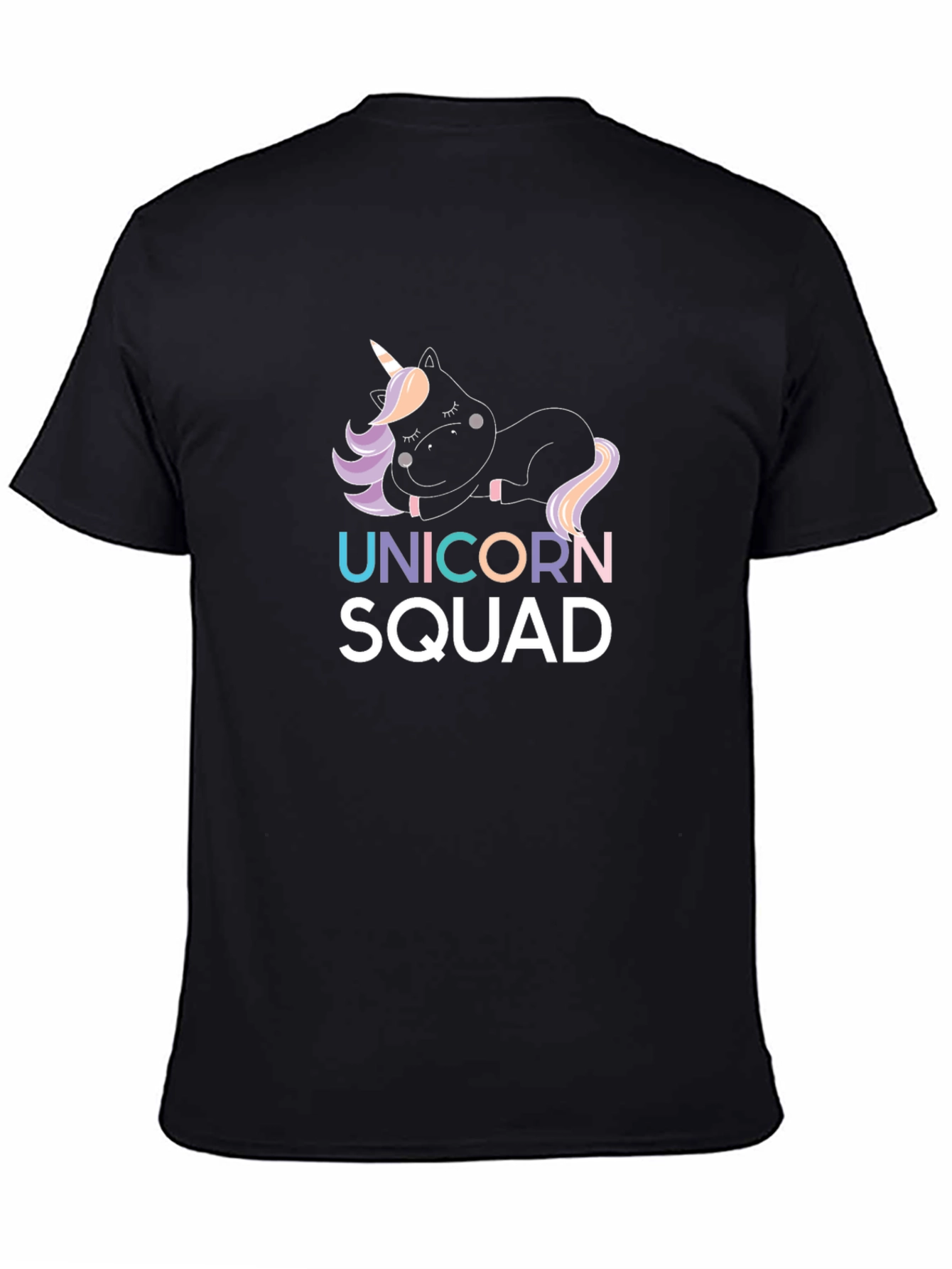 Black Unicorn Squad Graphic Tee - Cute & Comfy view 4