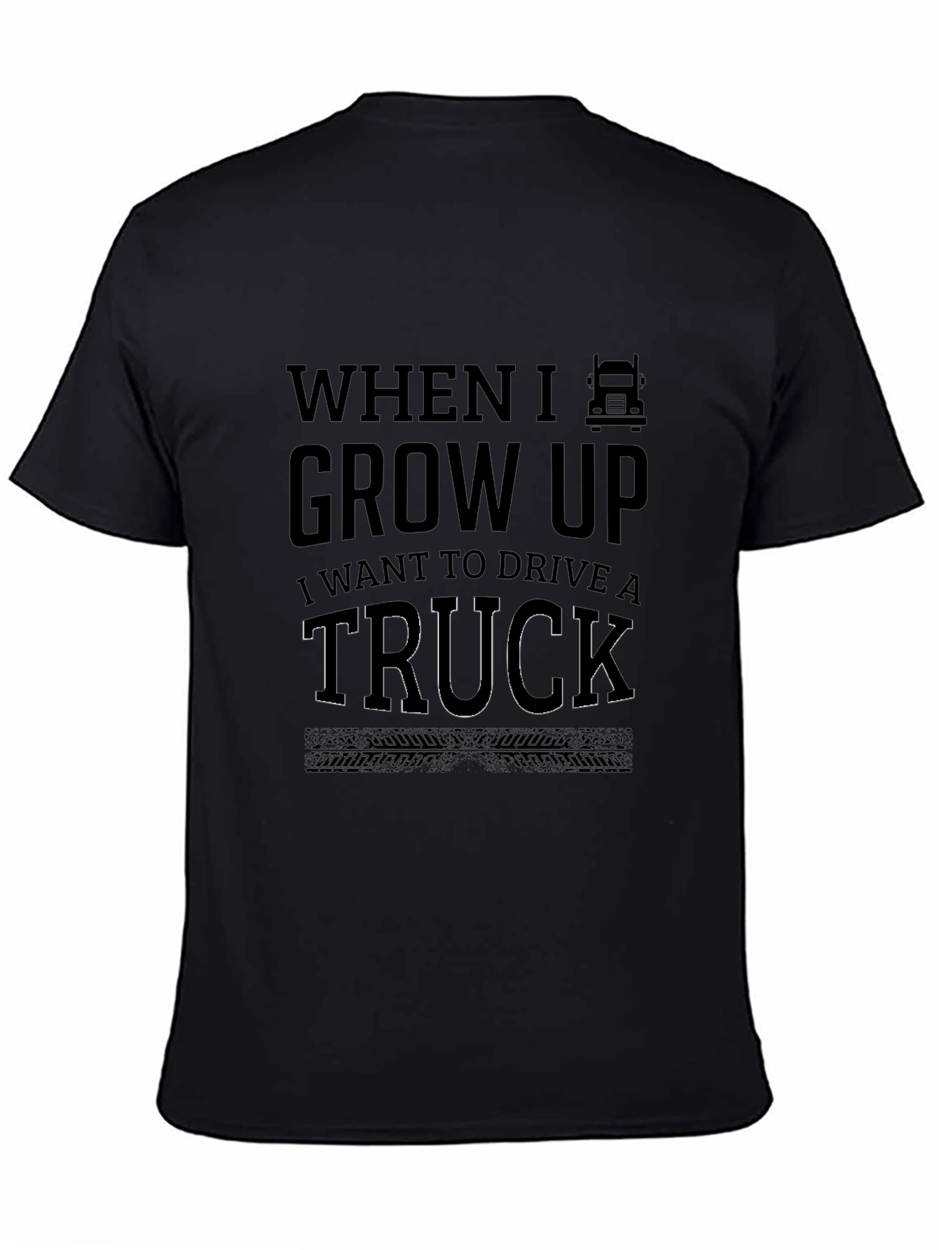 Black When I Grow Up Trucker T-Shirt view 4