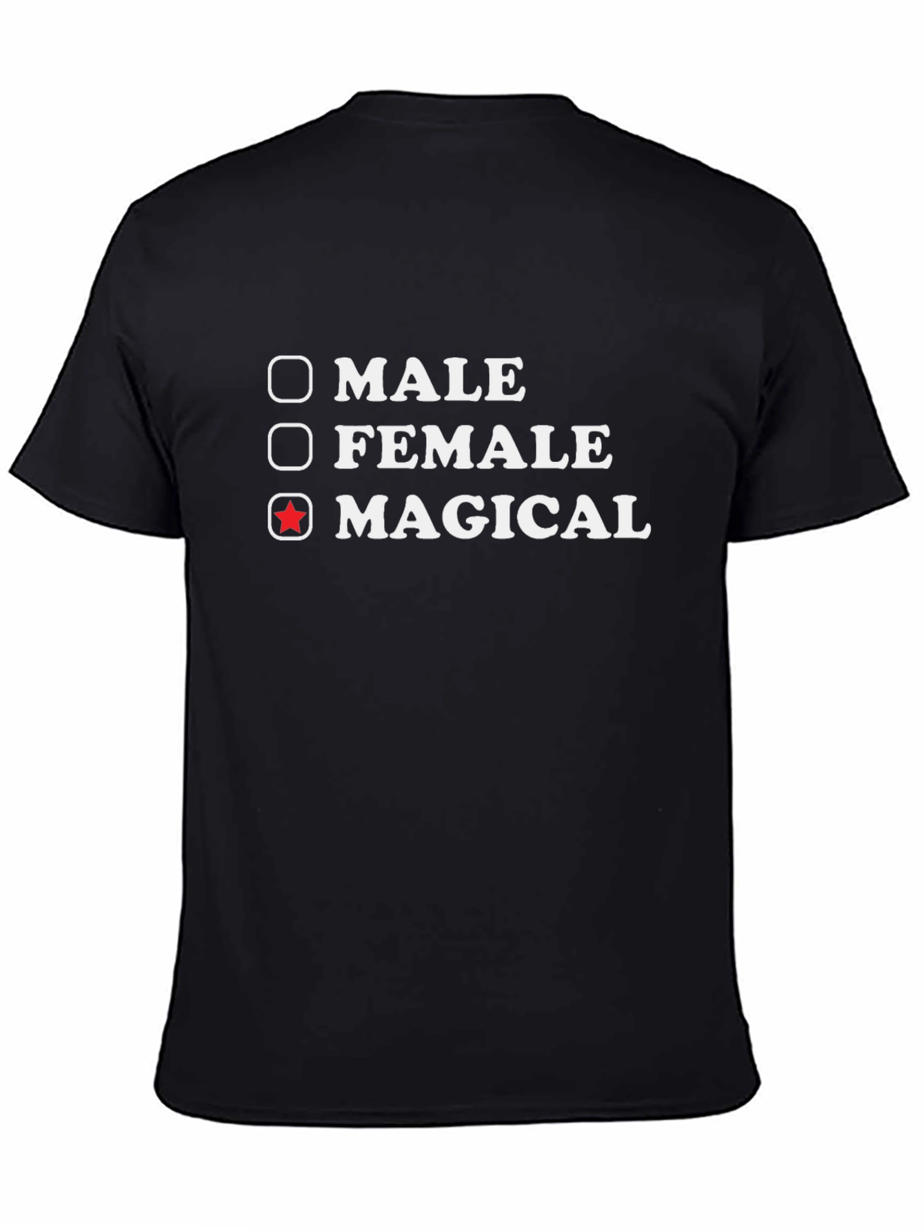 Black Magical T-Shirt - Novelty Graphic Tee view 4