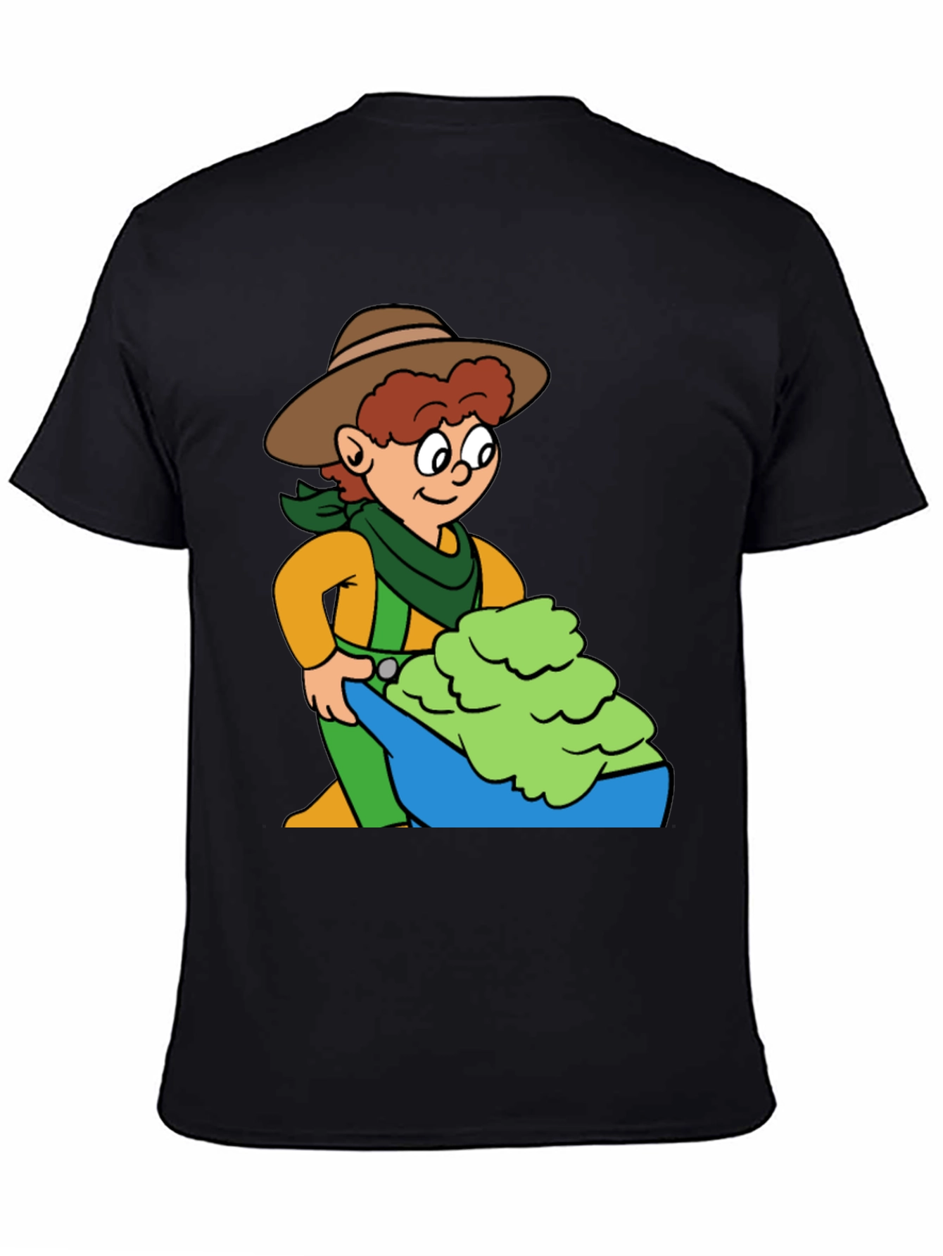 Black Cartoon Rancher Graphic Tee view 4