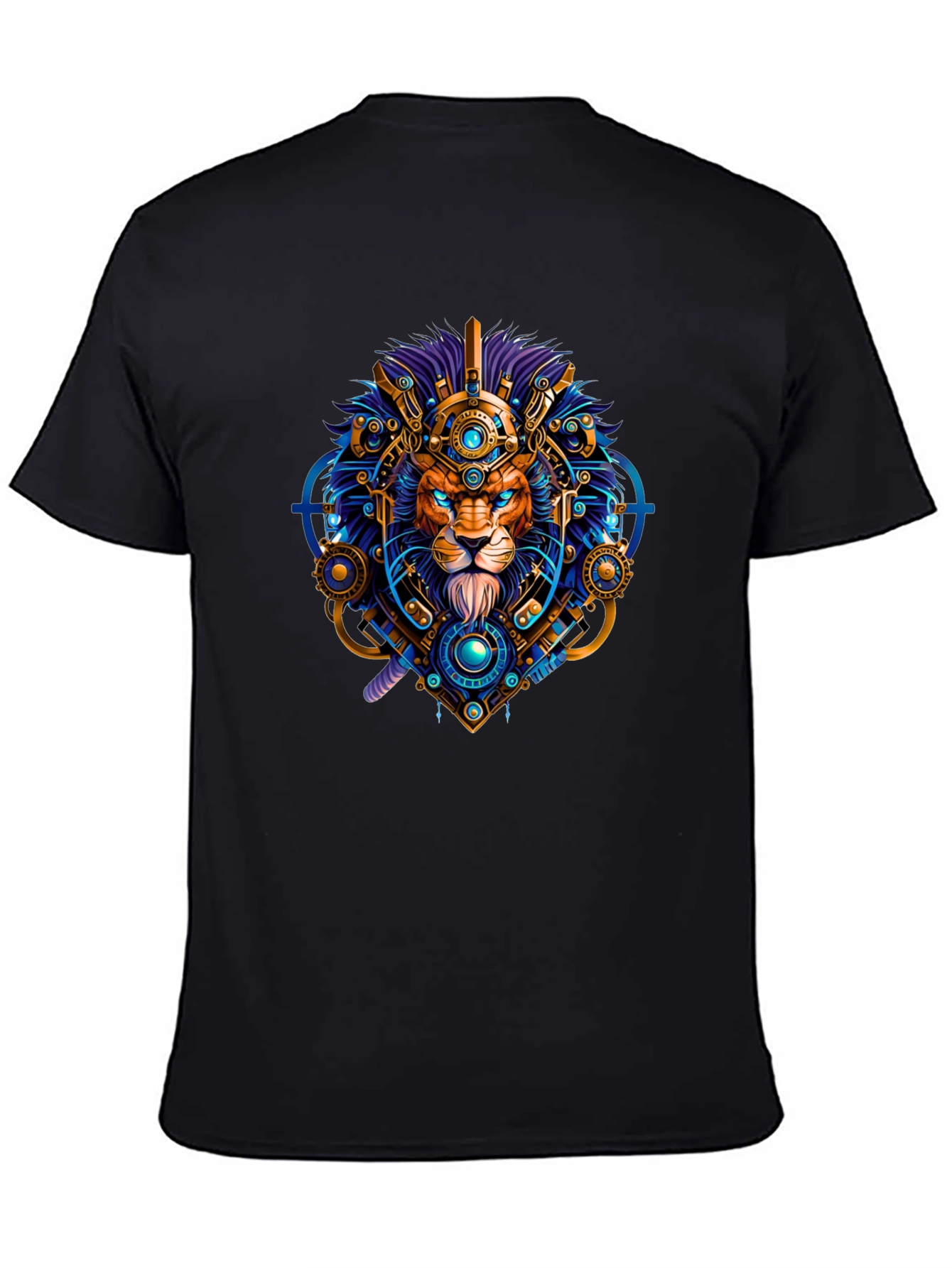 Black Lion Techwear Graphic Tee - Bold, Unique Design view 4
