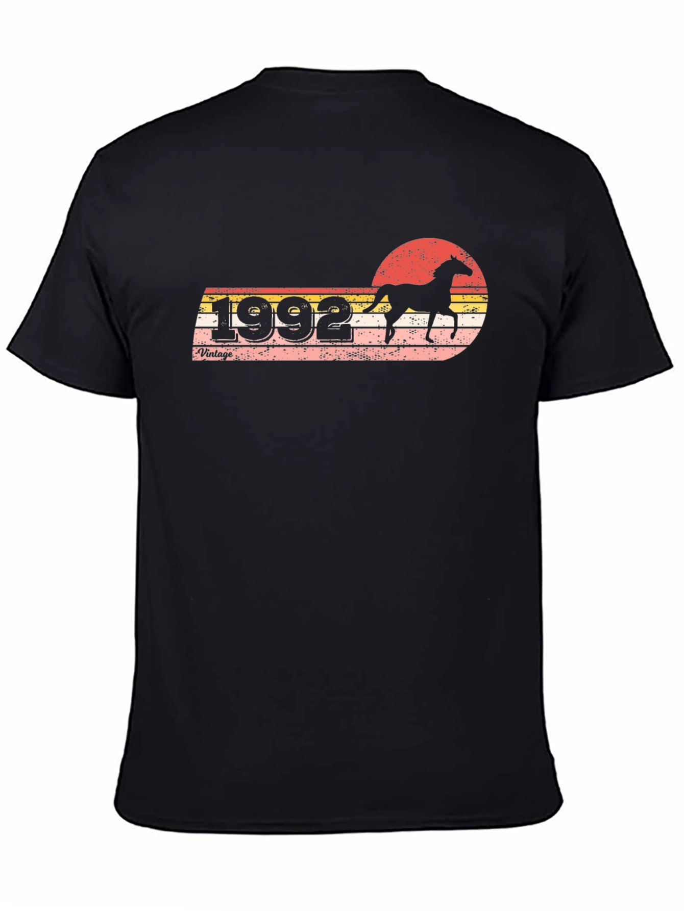 Black Vintage 1992 Horse T-Shirt view 4