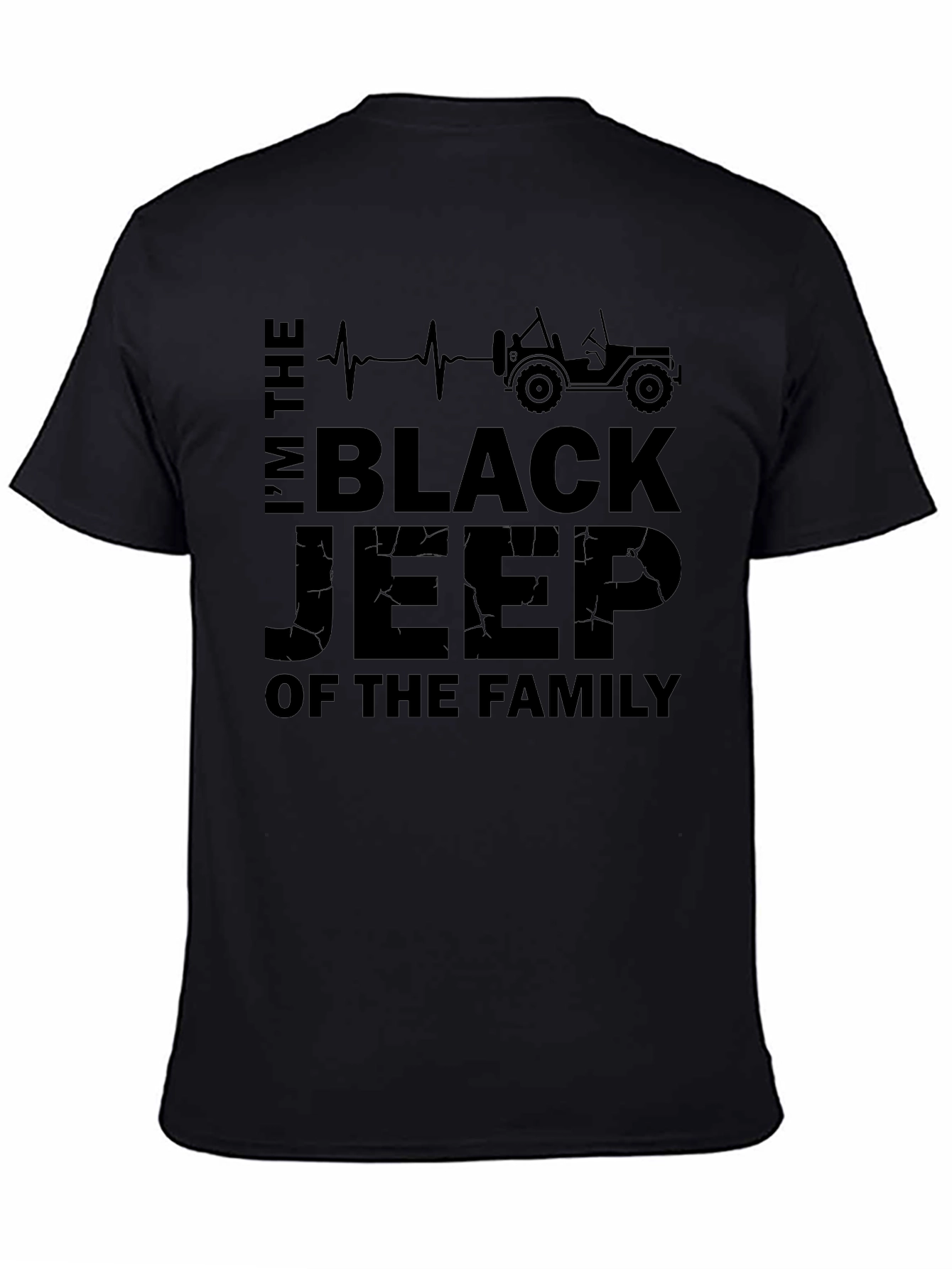 Black Black Jeep Family Graphic Tee view 4