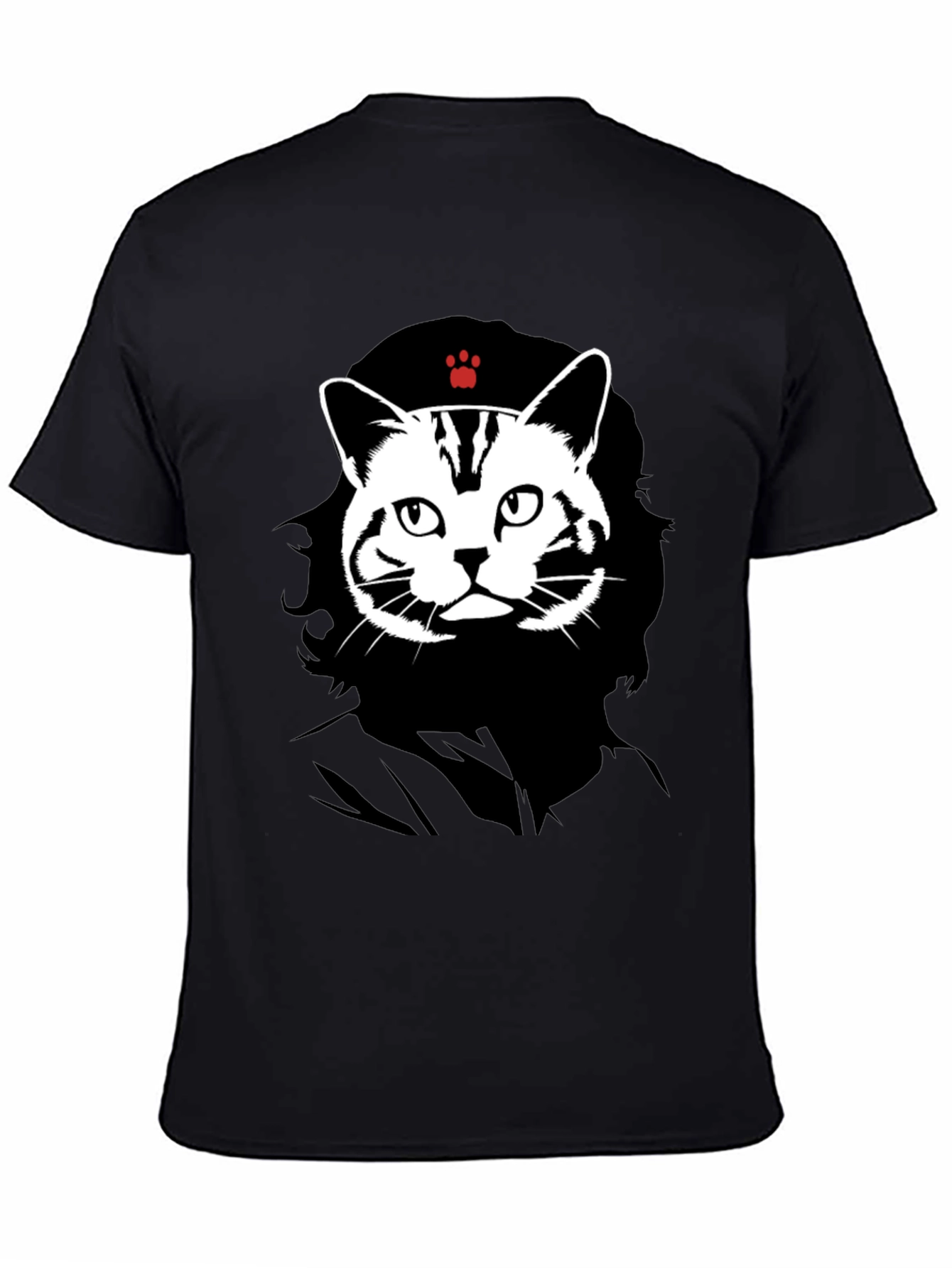 Black Cat Guevara Graphic T-Shirt view 4