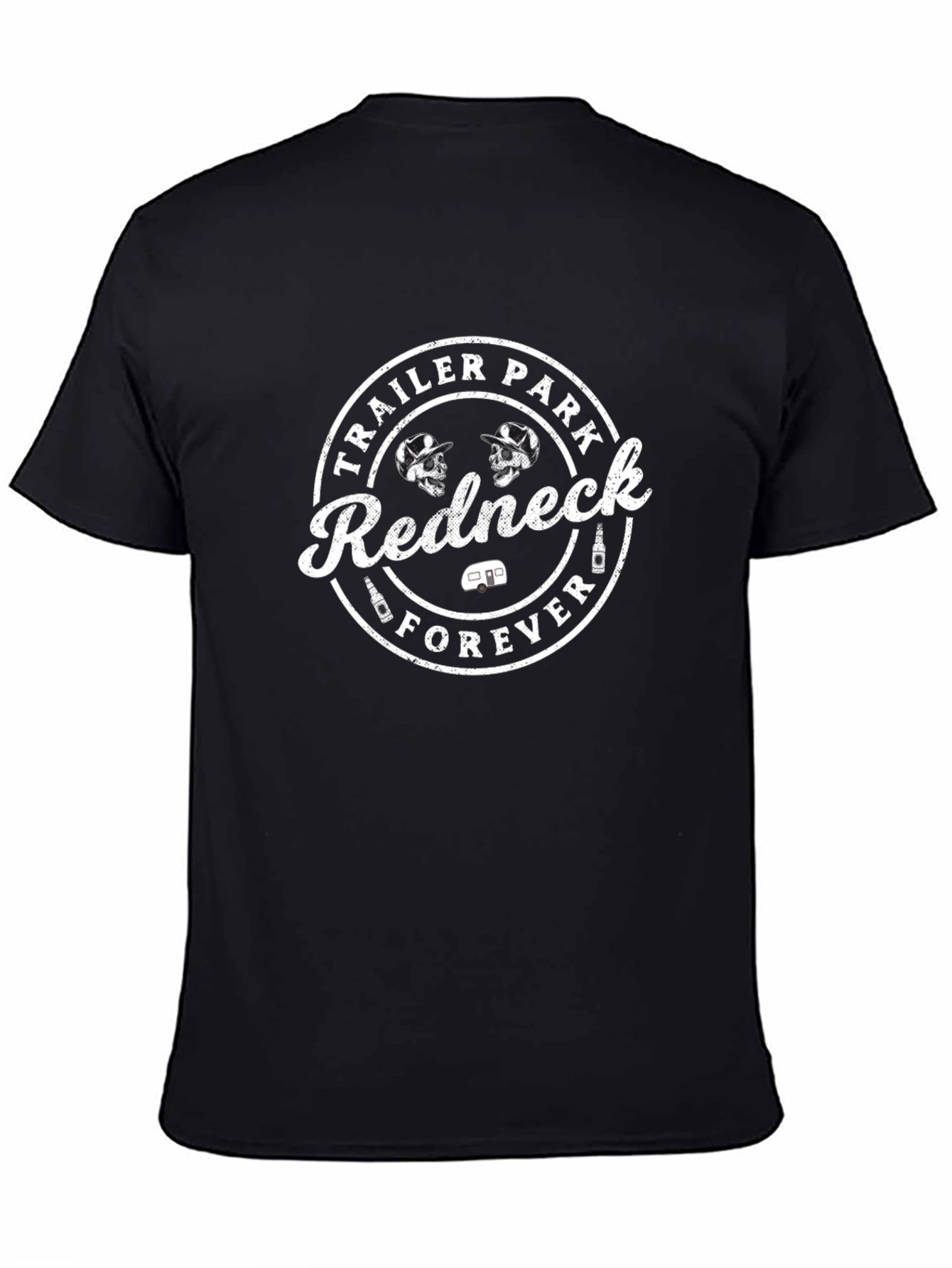Black Redneck Forever T-Shirt - Trailer Park Style view 4