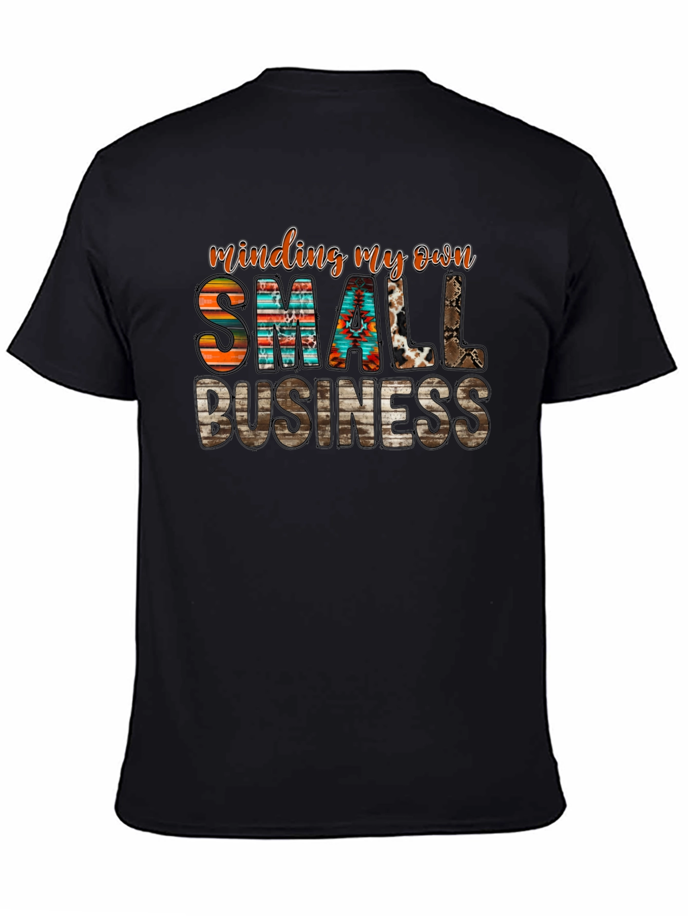 Black Small Business Graphic Tee view 4