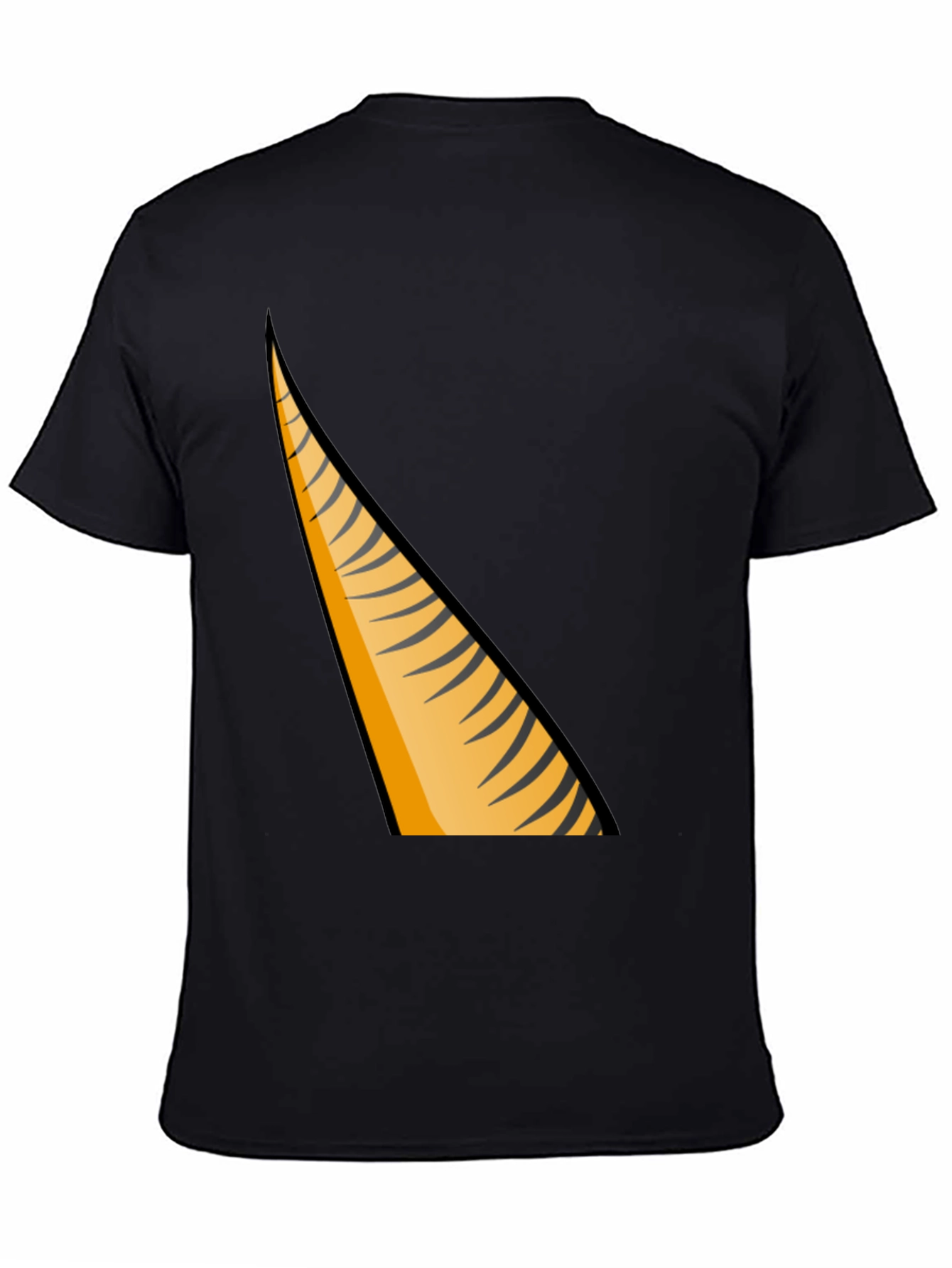 Black Tiger Stripe Graphic T-Shirt - Men's Fashion Tee view 4