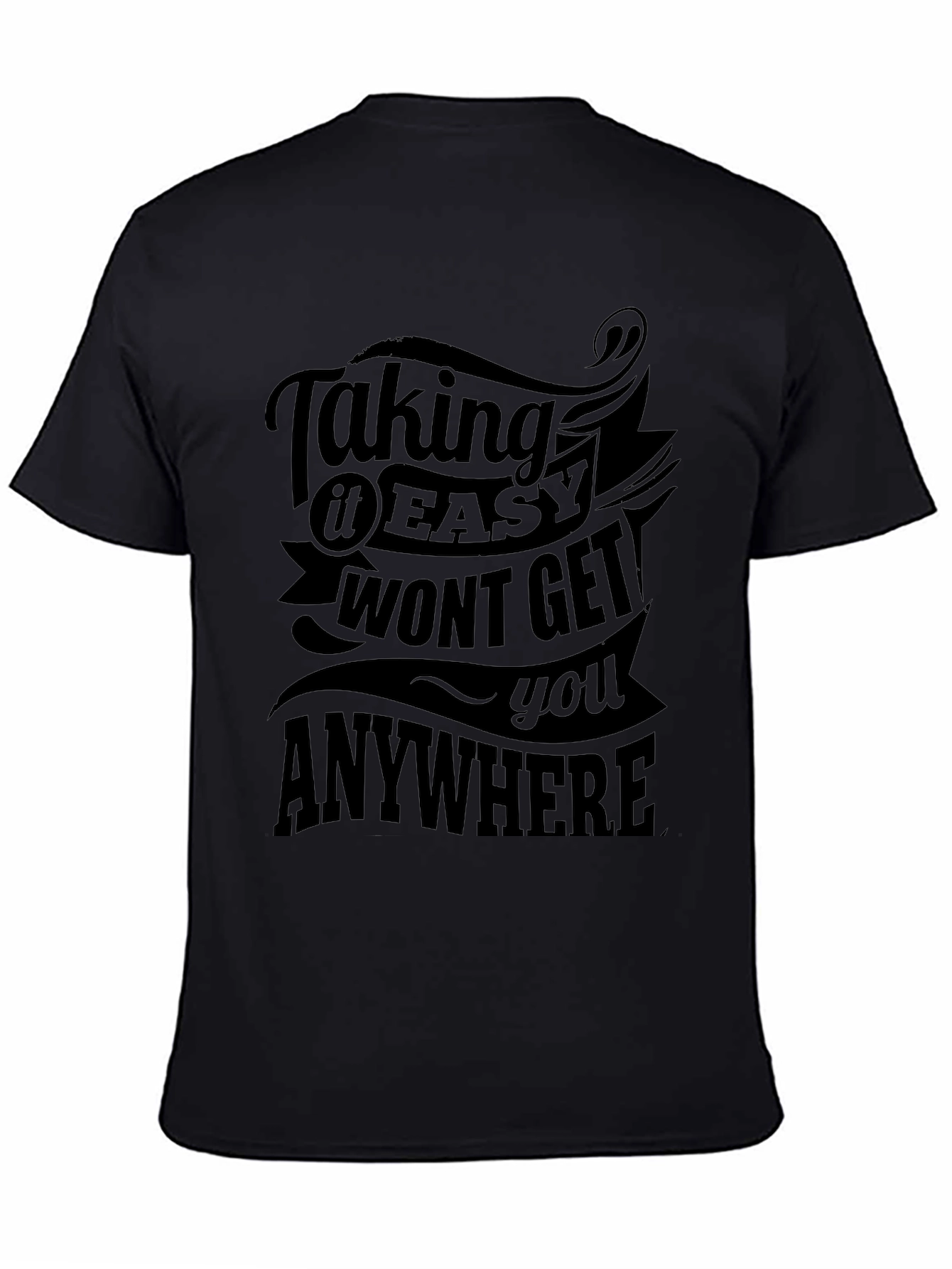 Black Taking it Easy Graphic T-Shirt view 4
