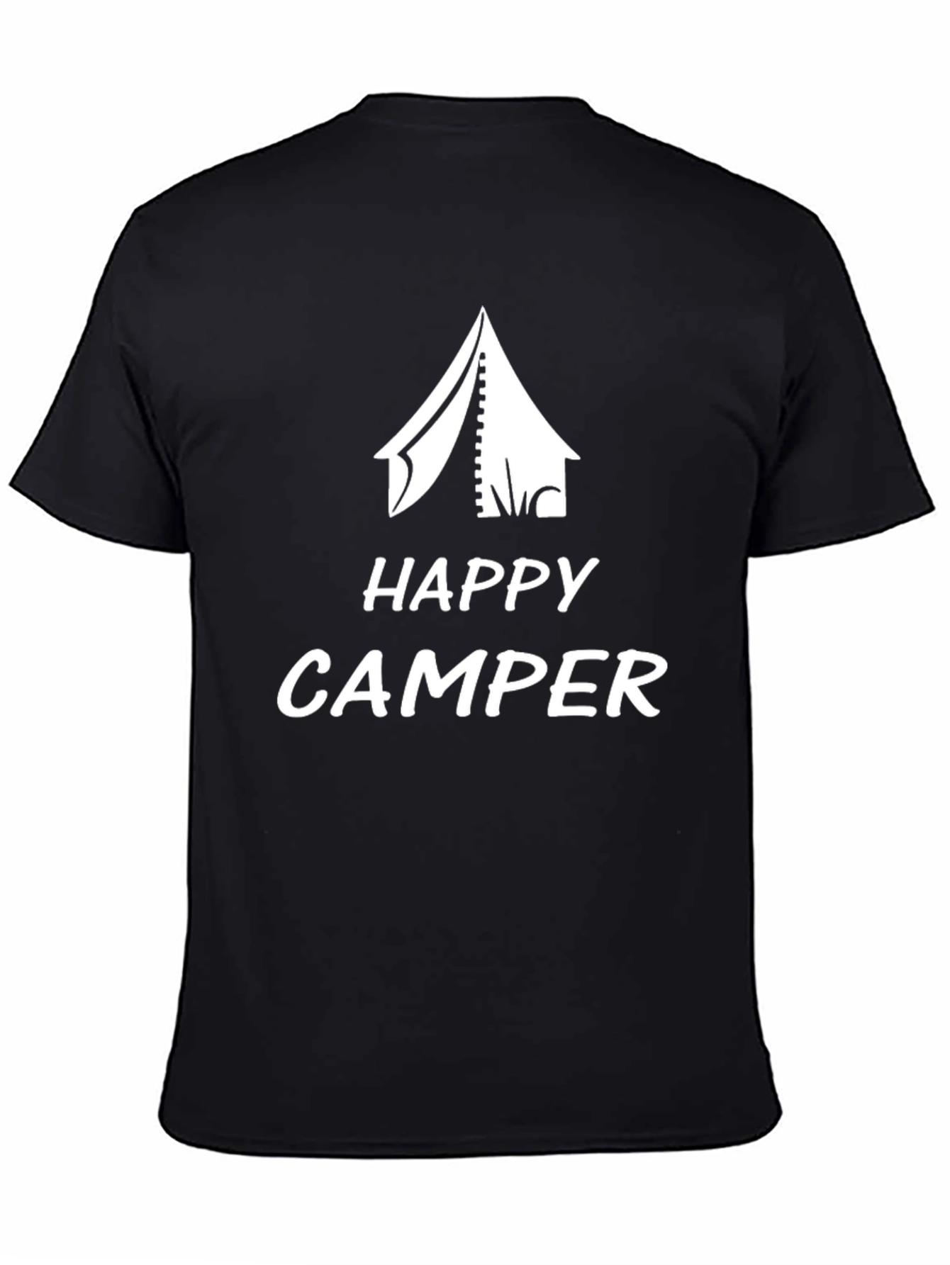 Black Happy Camper Black T-Shirt view 4