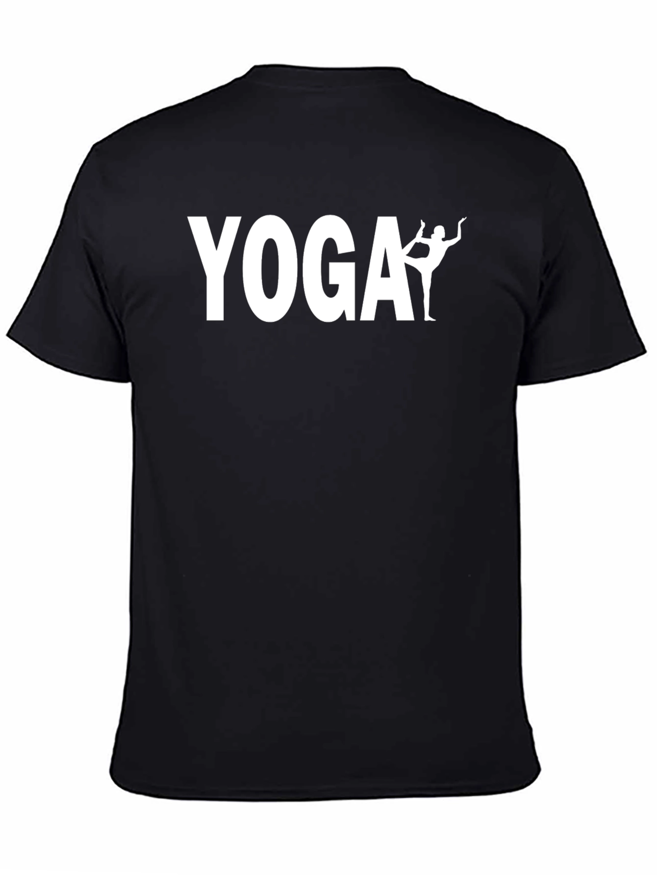 Black Yoga Graphic T-Shirt - Soft Cotton Blend view 4