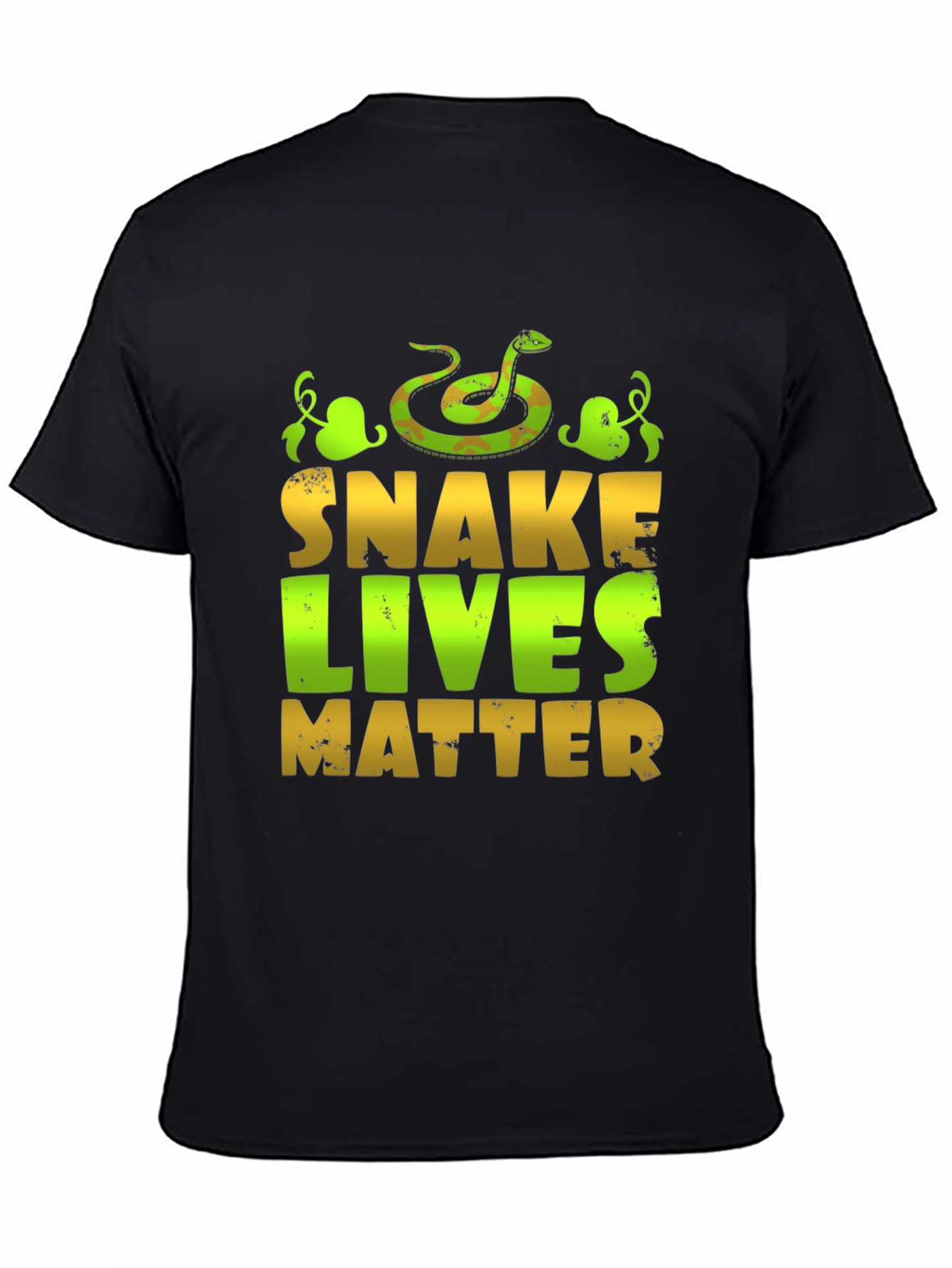 Black Snake Lives Matter Graphic T-Shirt view 4