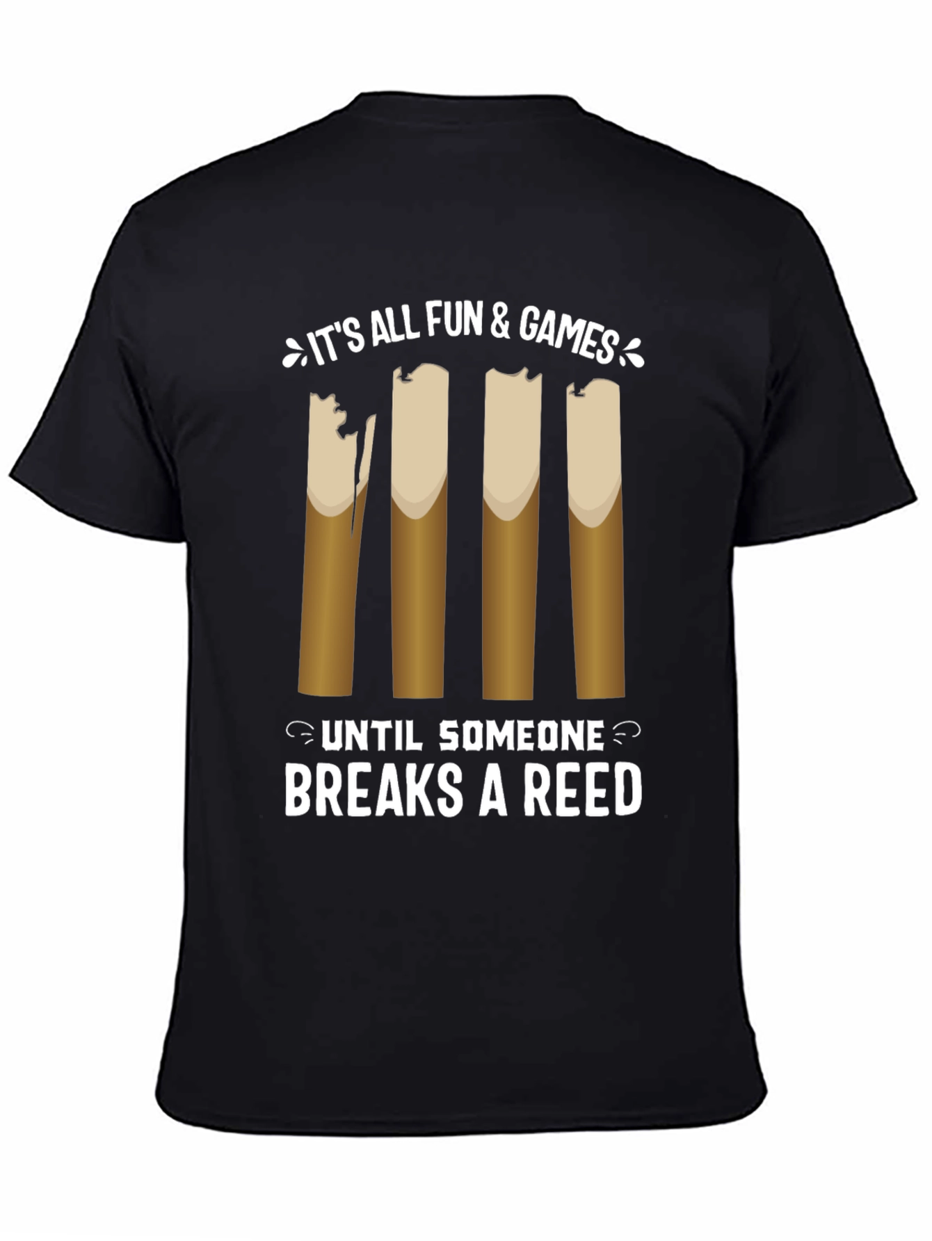 Black It's All Fun and Games Reed T-Shirt view 4