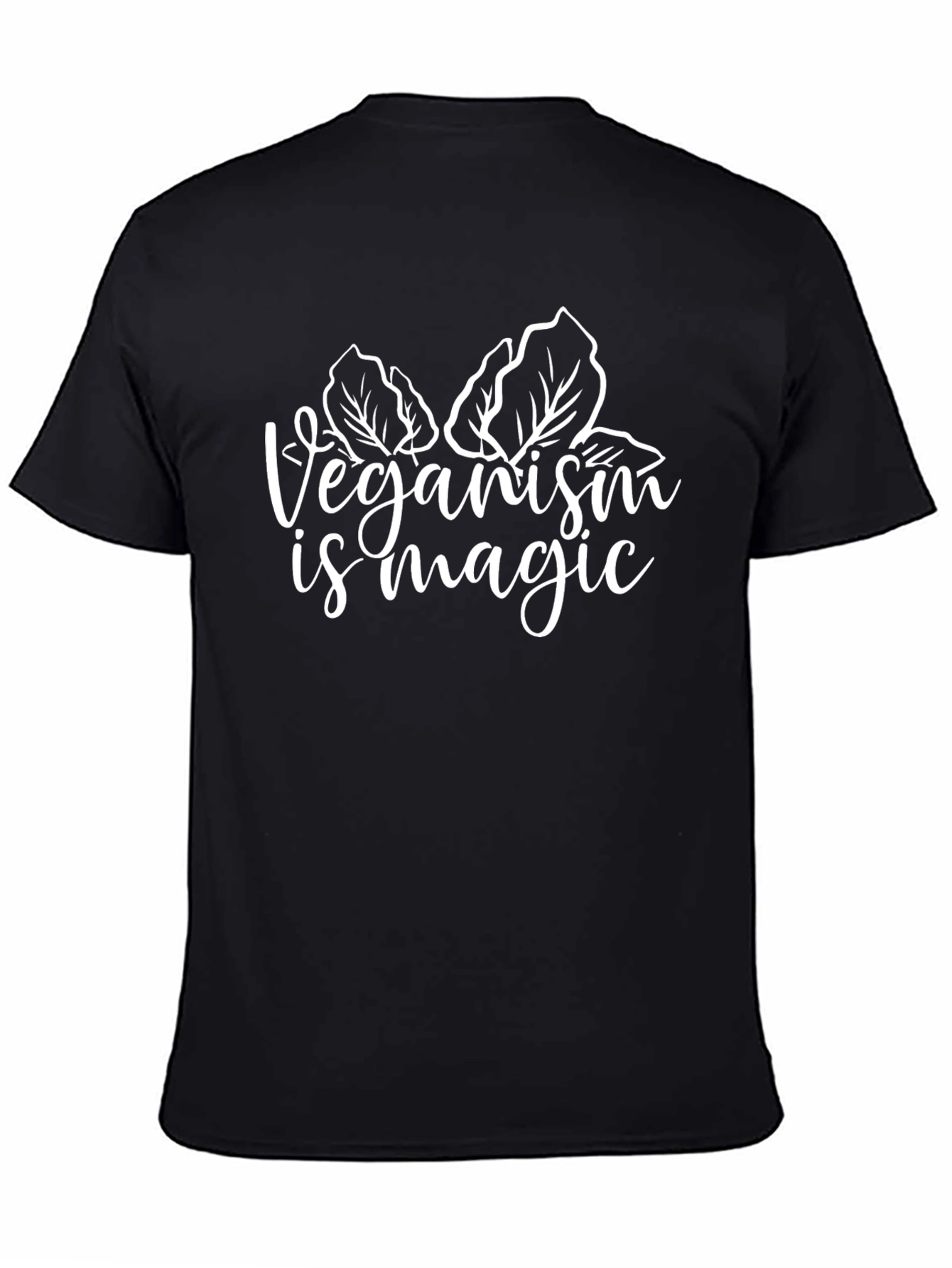 Black Veganism is Magic T-Shirt - Black view 4