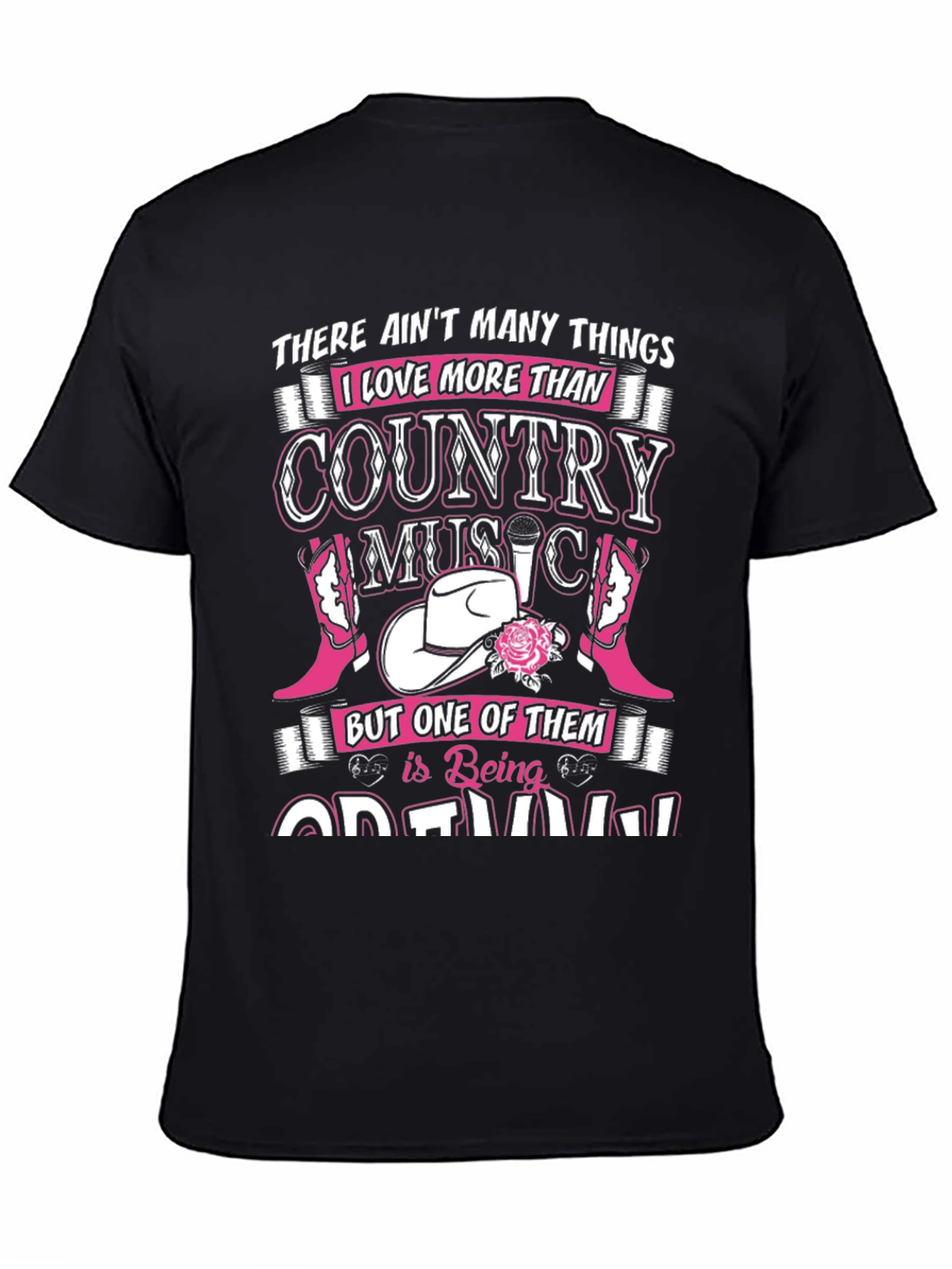 Black Country Music T-Shirt - Graphic Tee for Country Fans view 4