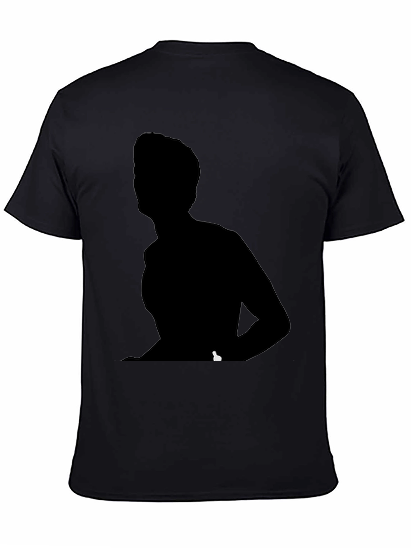 Black Silhouette Graphic Tee - Unisex Crew Neck T-Shirt view 4