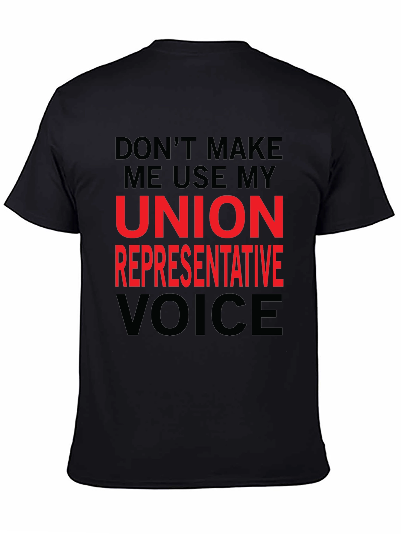 Black Union Representative T-Shirt - Funny Novelty Tee view 4