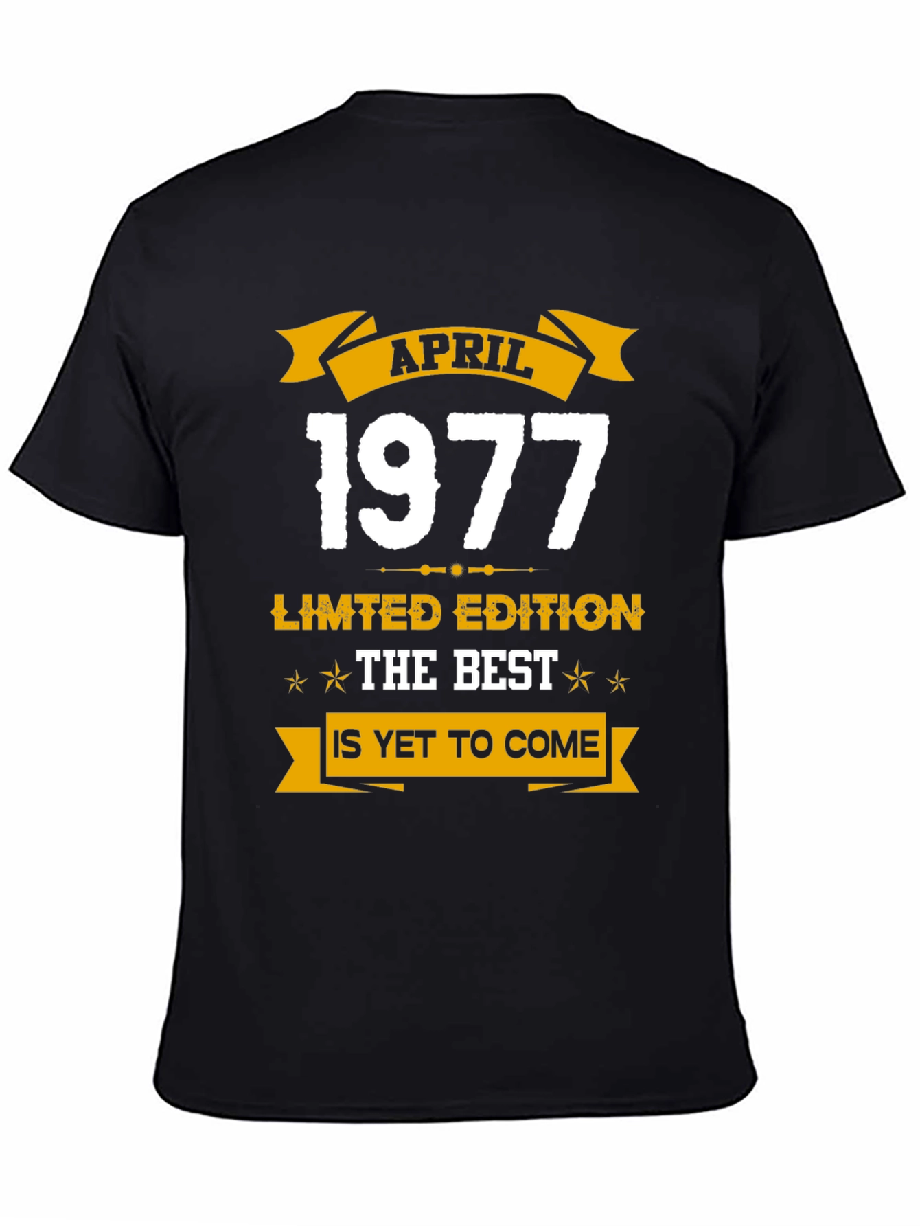 Black April 1977 Limited Edition Graphic T-Shirt view 4