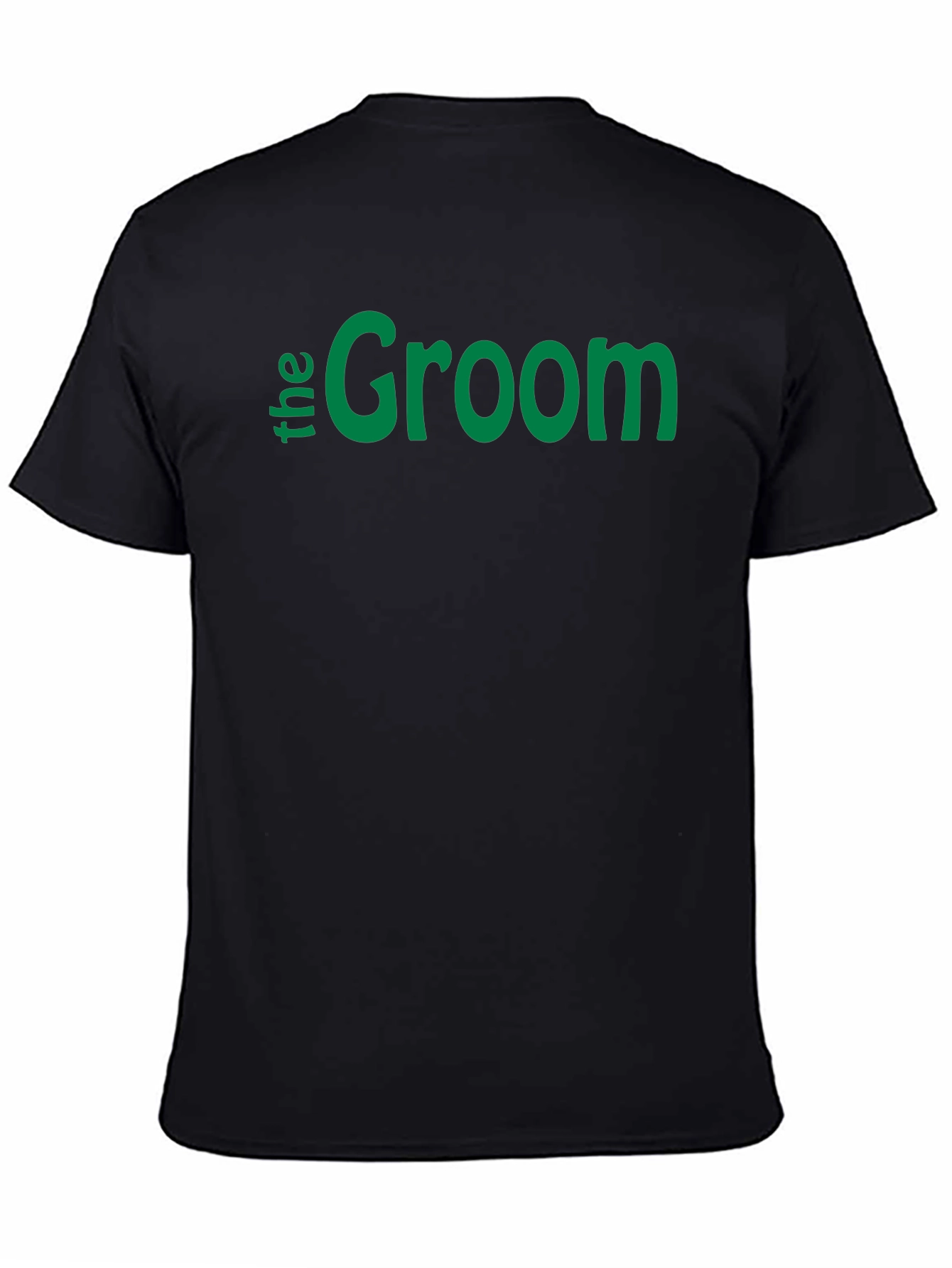 Black The Groom Wedding T-Shirt - Black view 4