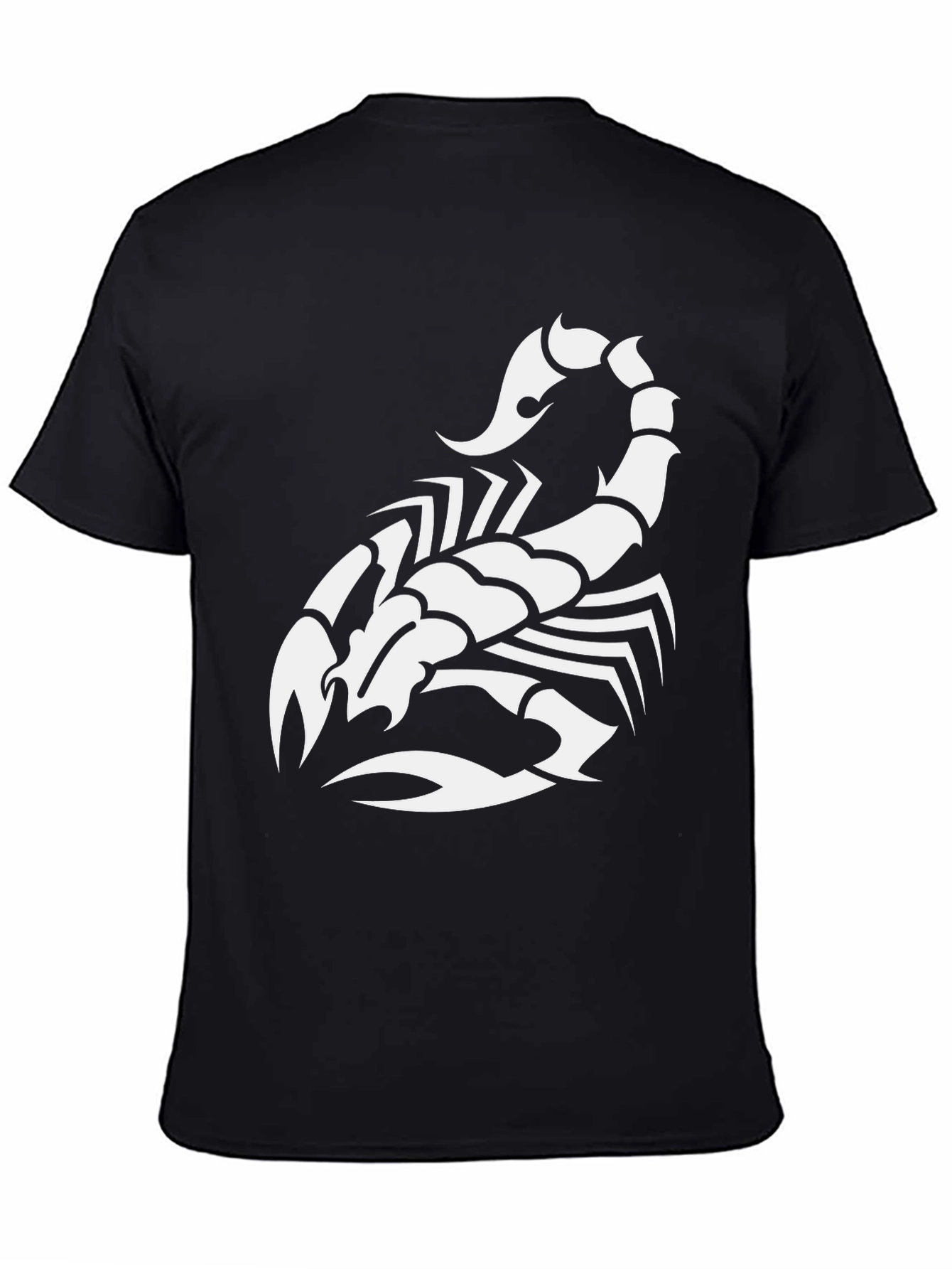 Black Scorpion Graphic Tee - Stylish Black Cotton T-Shirt view 4