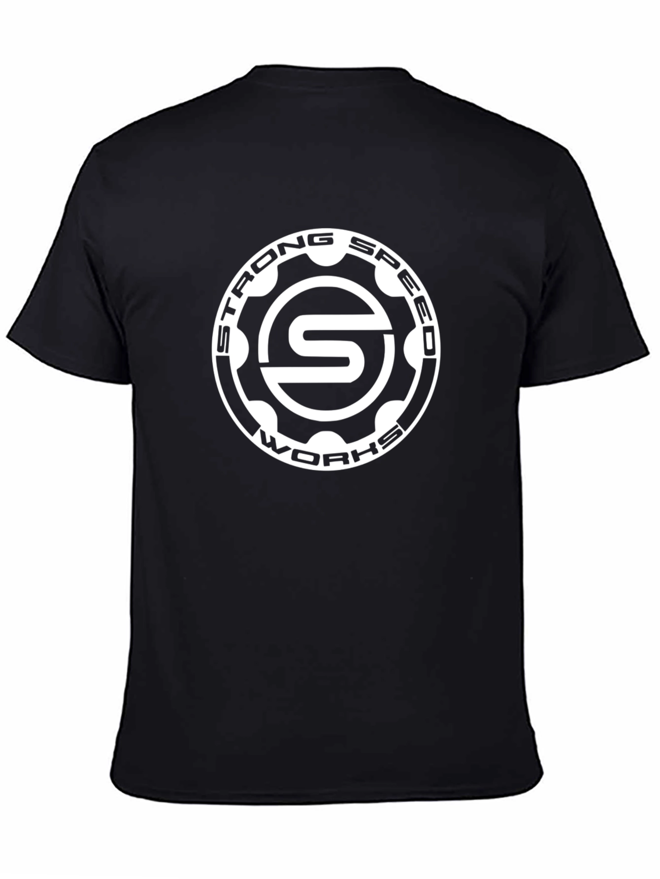 Black Strong Speed Works Graphic T-Shirt - Black view 4