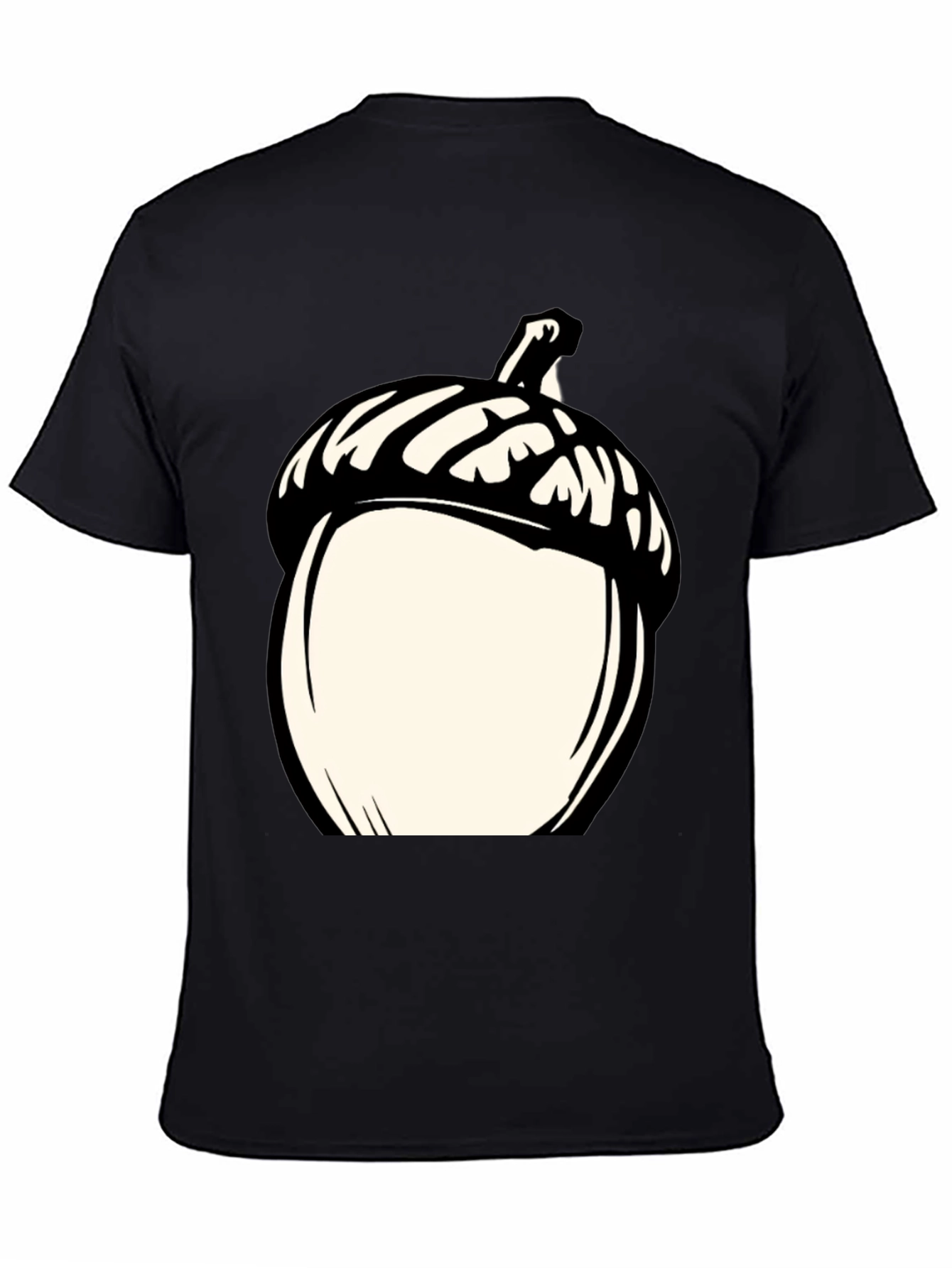 Black Acorn Graphic Tee - Black Casual Shirt view 4