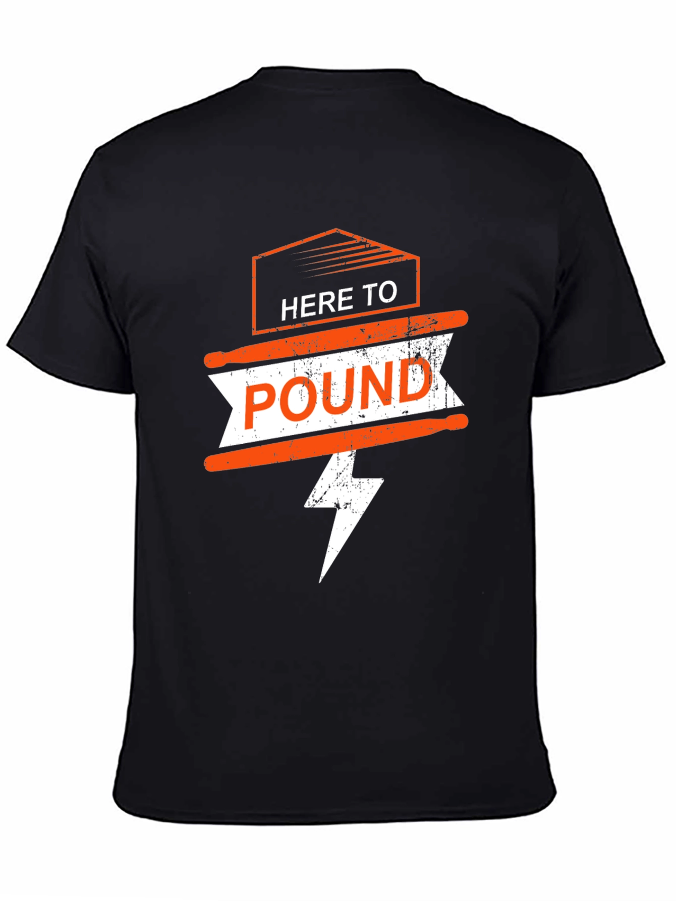 Black Here to Pound T-Shirt - Black view 4