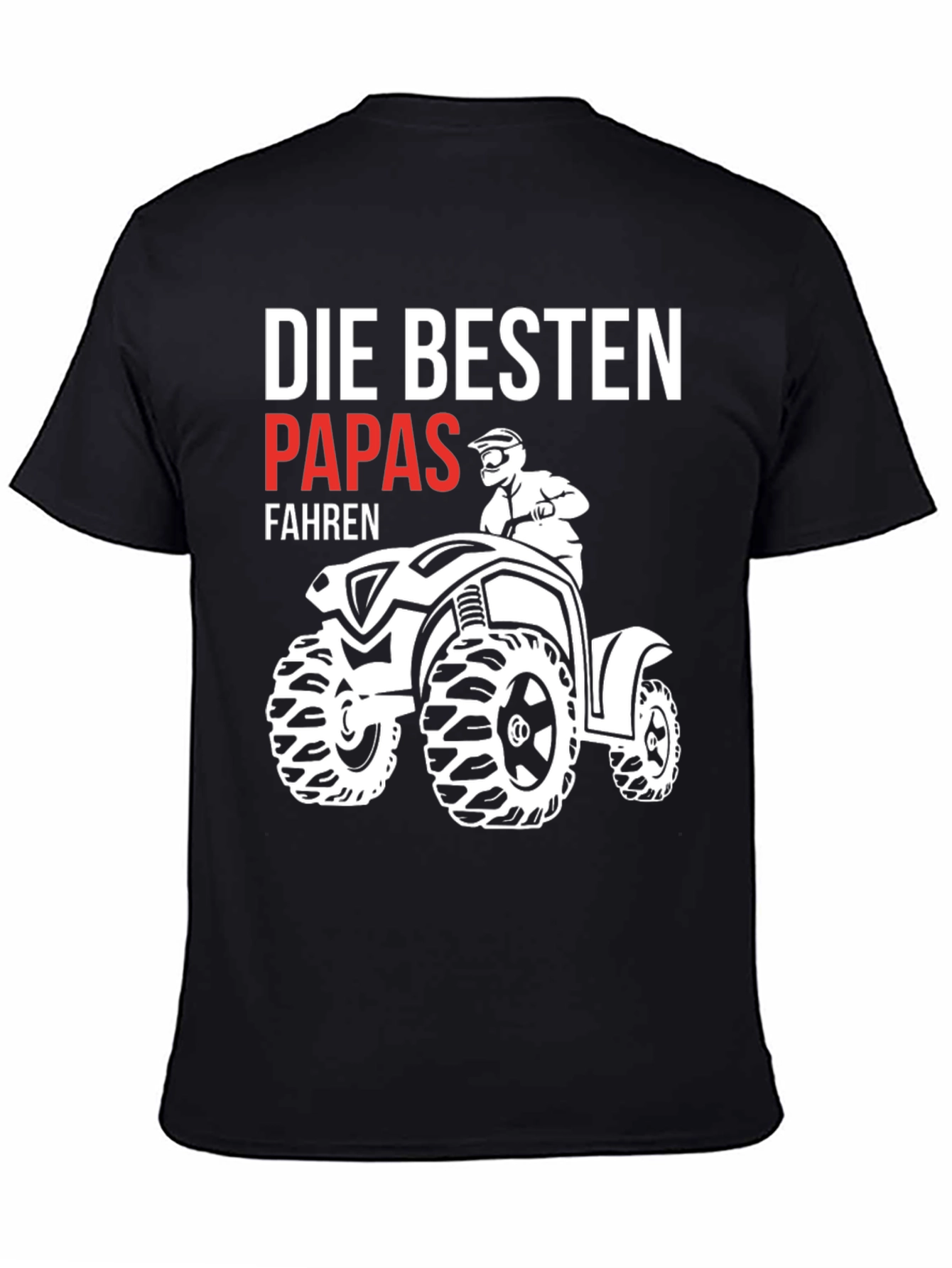 Black Best Dads ATV T-Shirt view 4