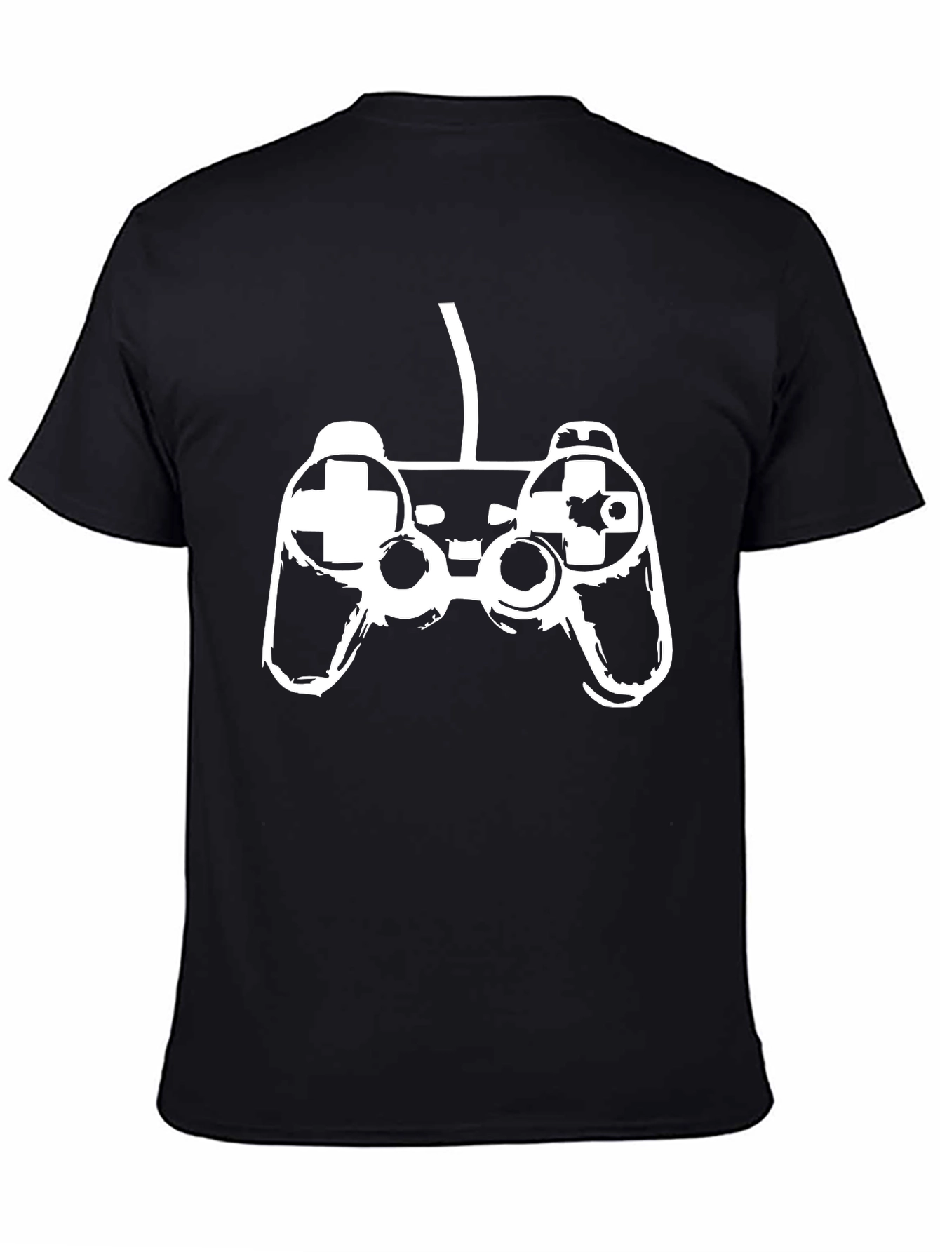 Black Gaming Controller Graphic Tee view 4