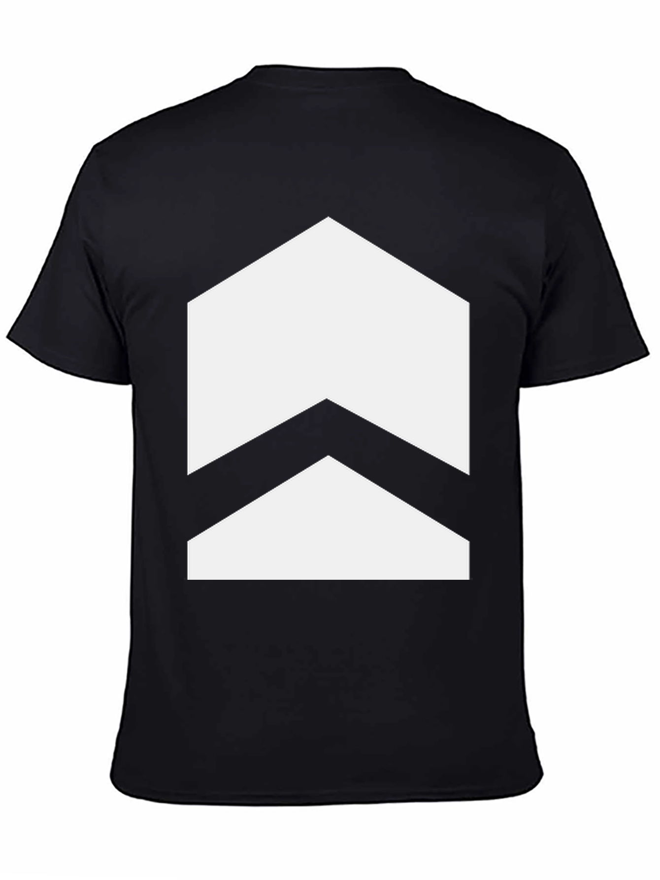 Black Chevron Graphic Tee - Stylish Arrow Design view 4