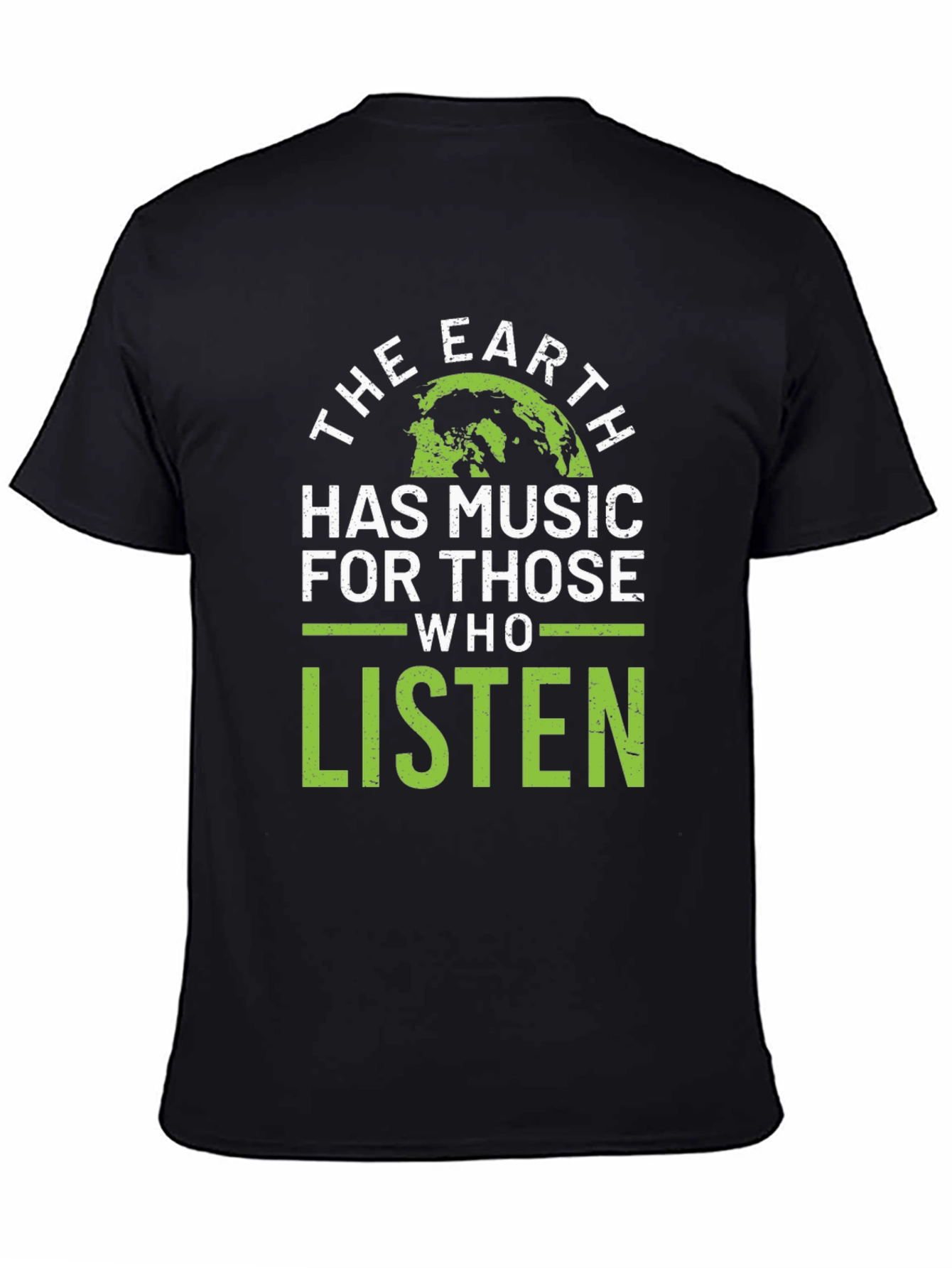 Black Earth Has Music T-Shirt - Nature Lover Tee view 4