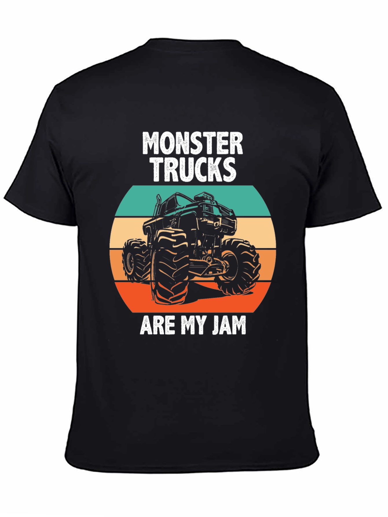Black Monster Truck Jam Tee - Bold Graphic Print T-Shirt view 4