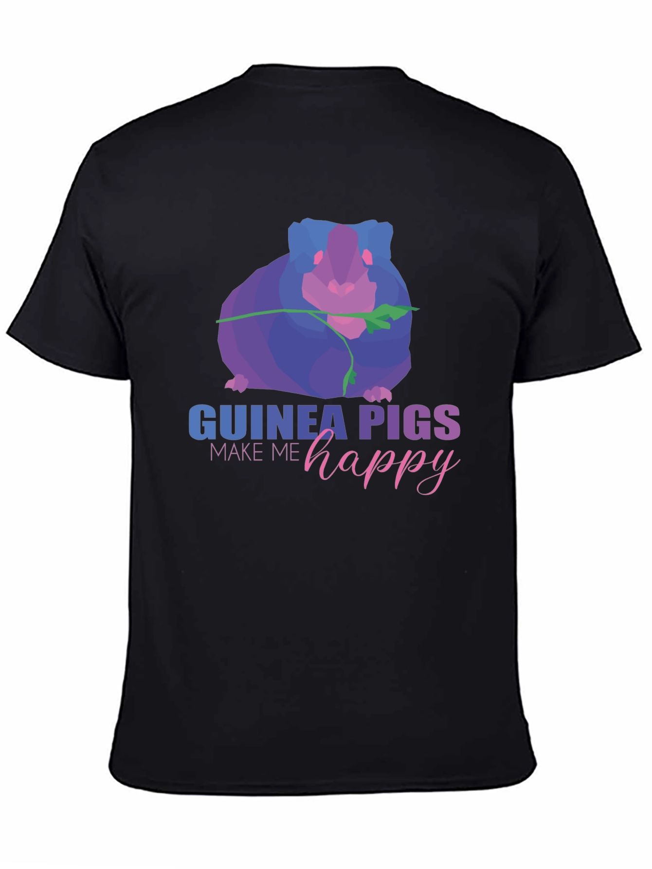 Black Guinea Pig Graphic Tee - Make Me Happy view 4