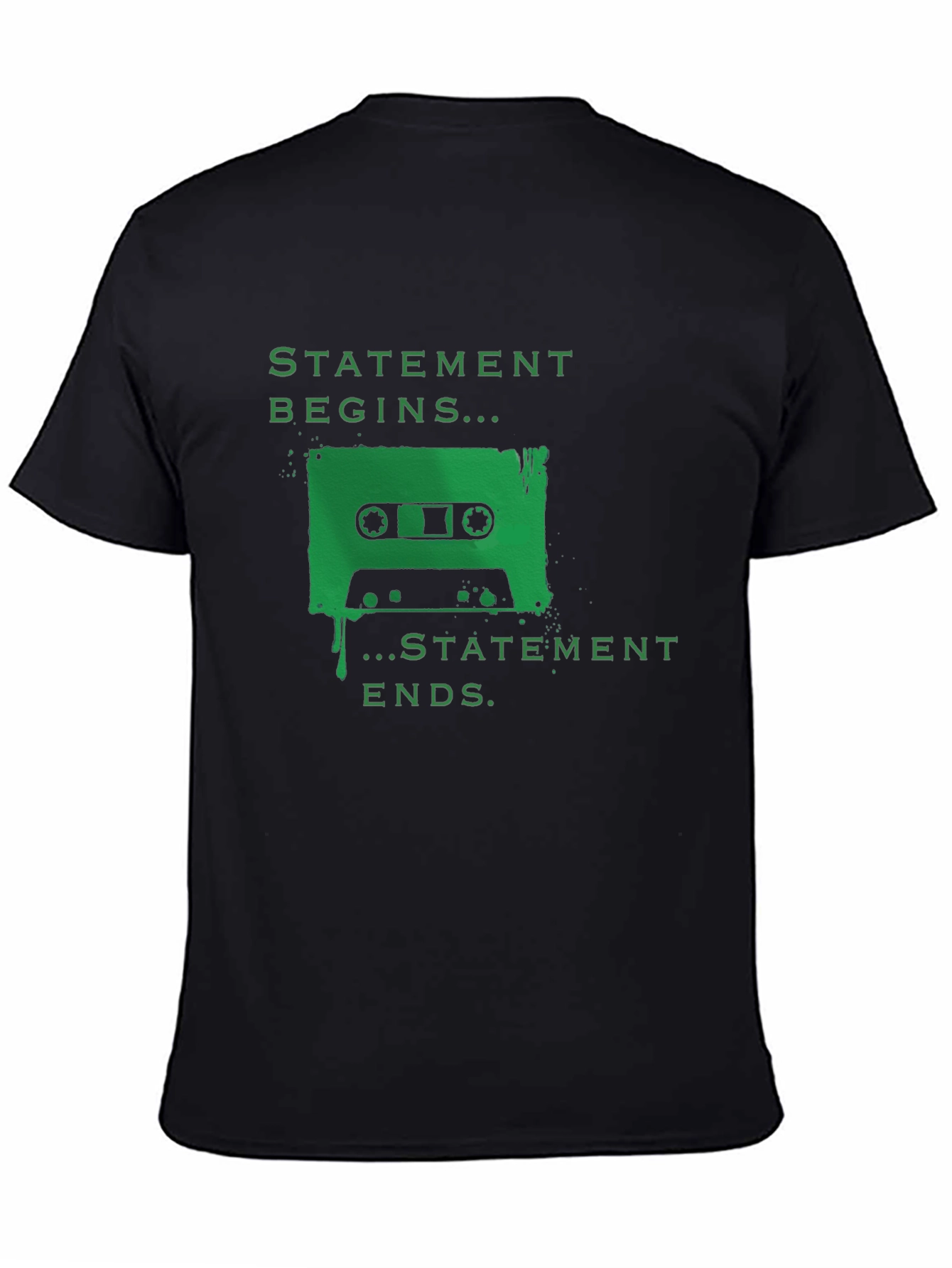 Black Statement Begins Graphic Tee view 4