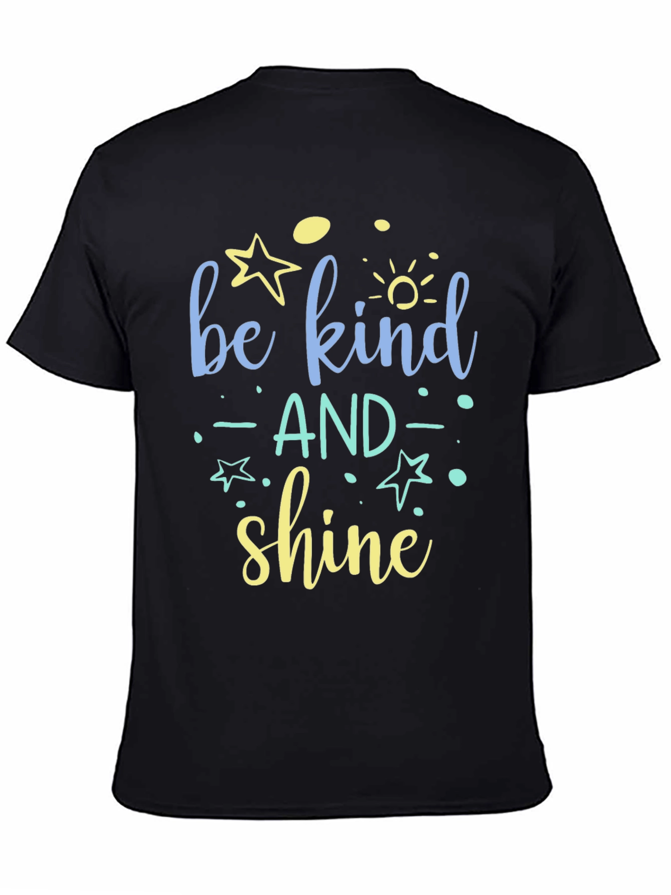 Black Be Kind And Shine Graphic Tee view 4