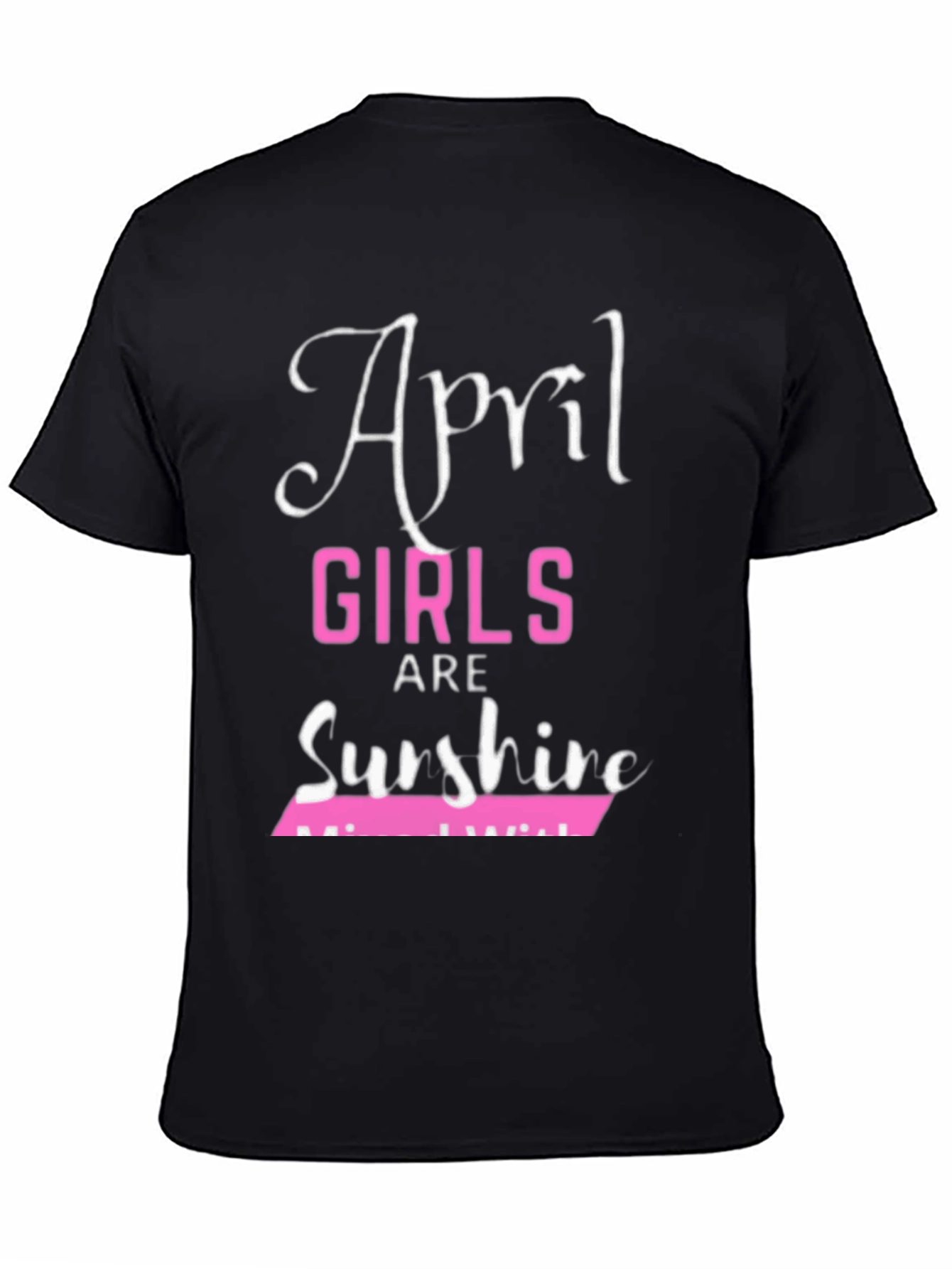 Black April Girls Are Sunshine T-Shirt view 4