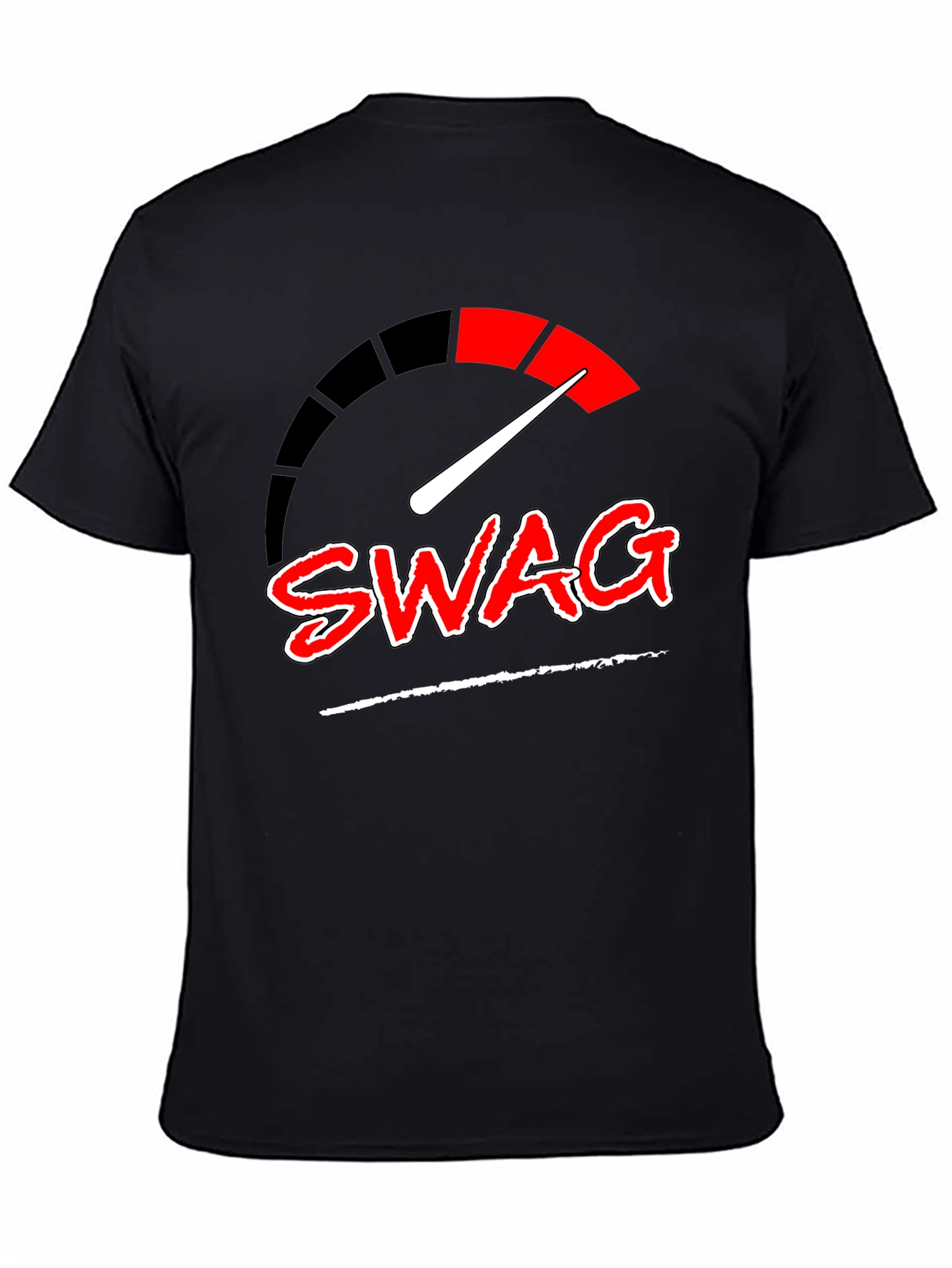 Black Swag Meter Graphic Tee - Cool Streetwear view 4