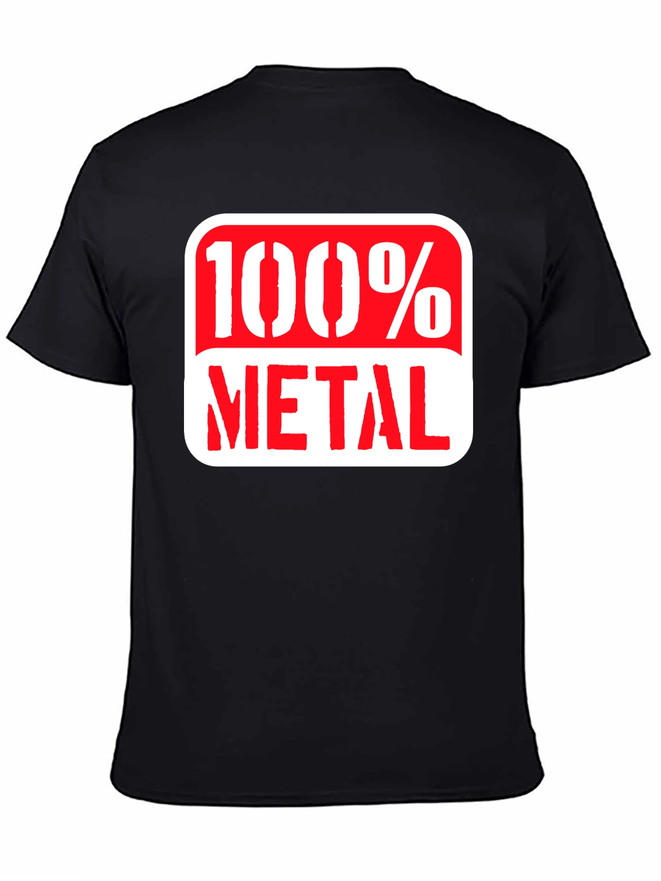 Black 100% Metal Graphic Tee - Rocker Style view 4