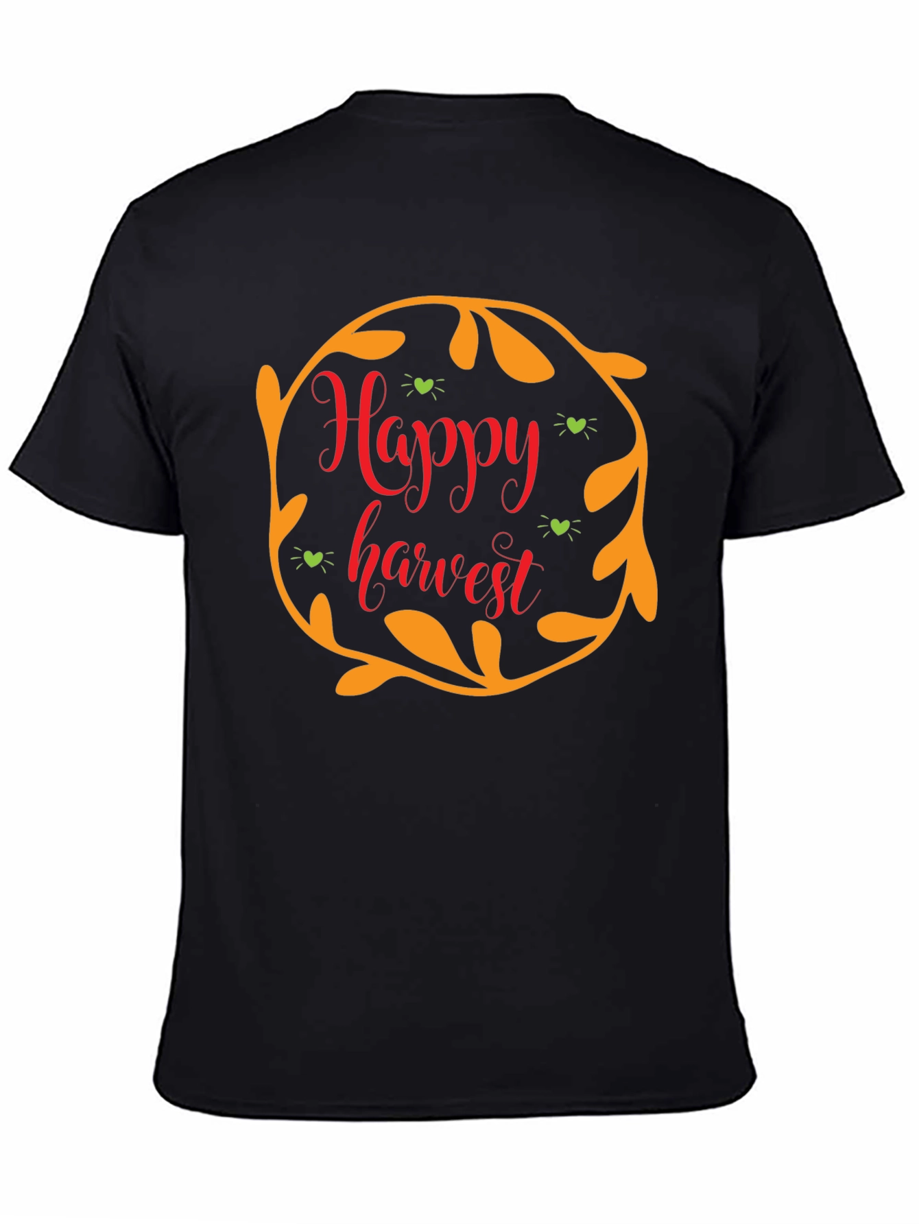 Black Happy Harvest Black T-Shirt view 4
