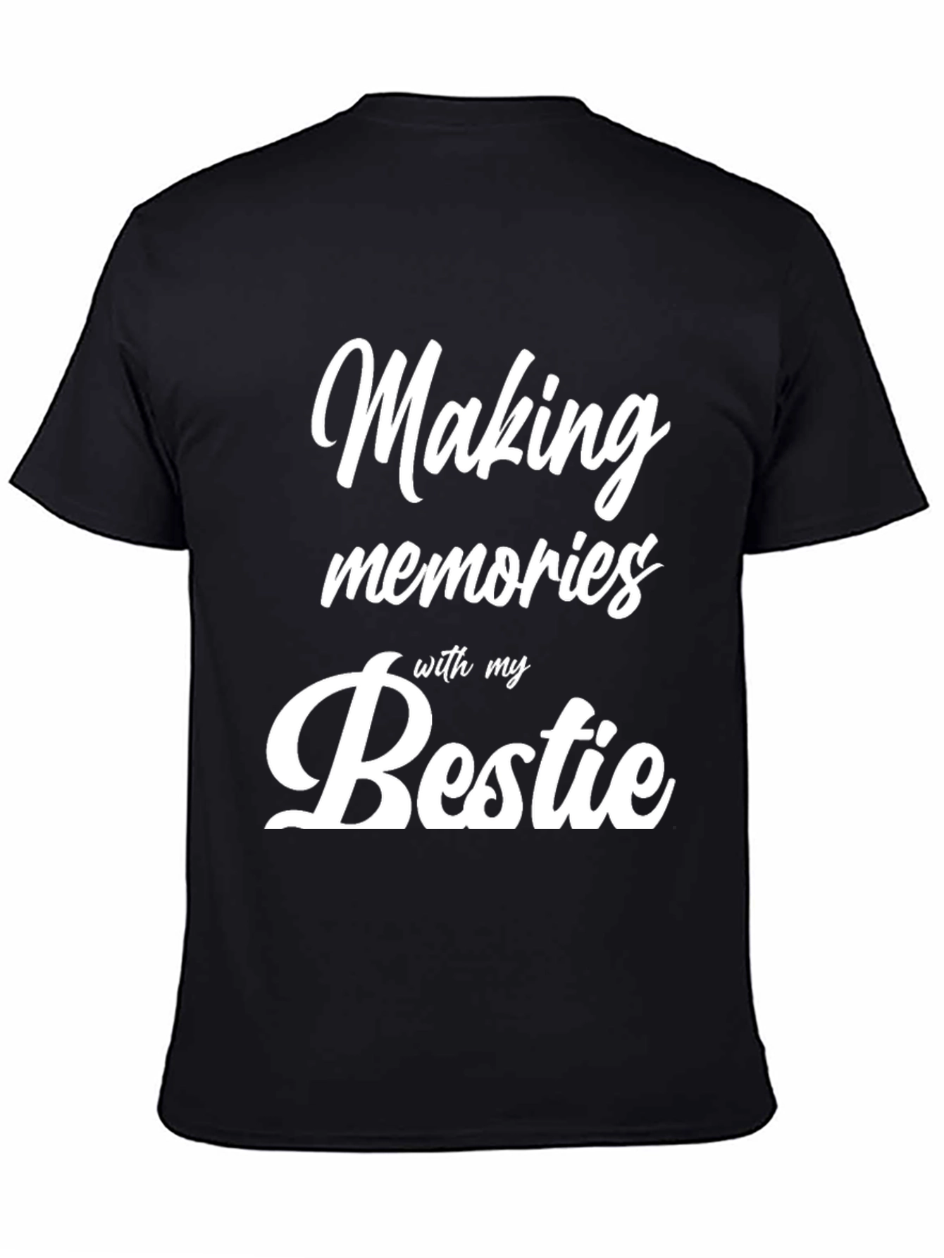 Black Making Memories with My Bestie Black T-Shirt view 4