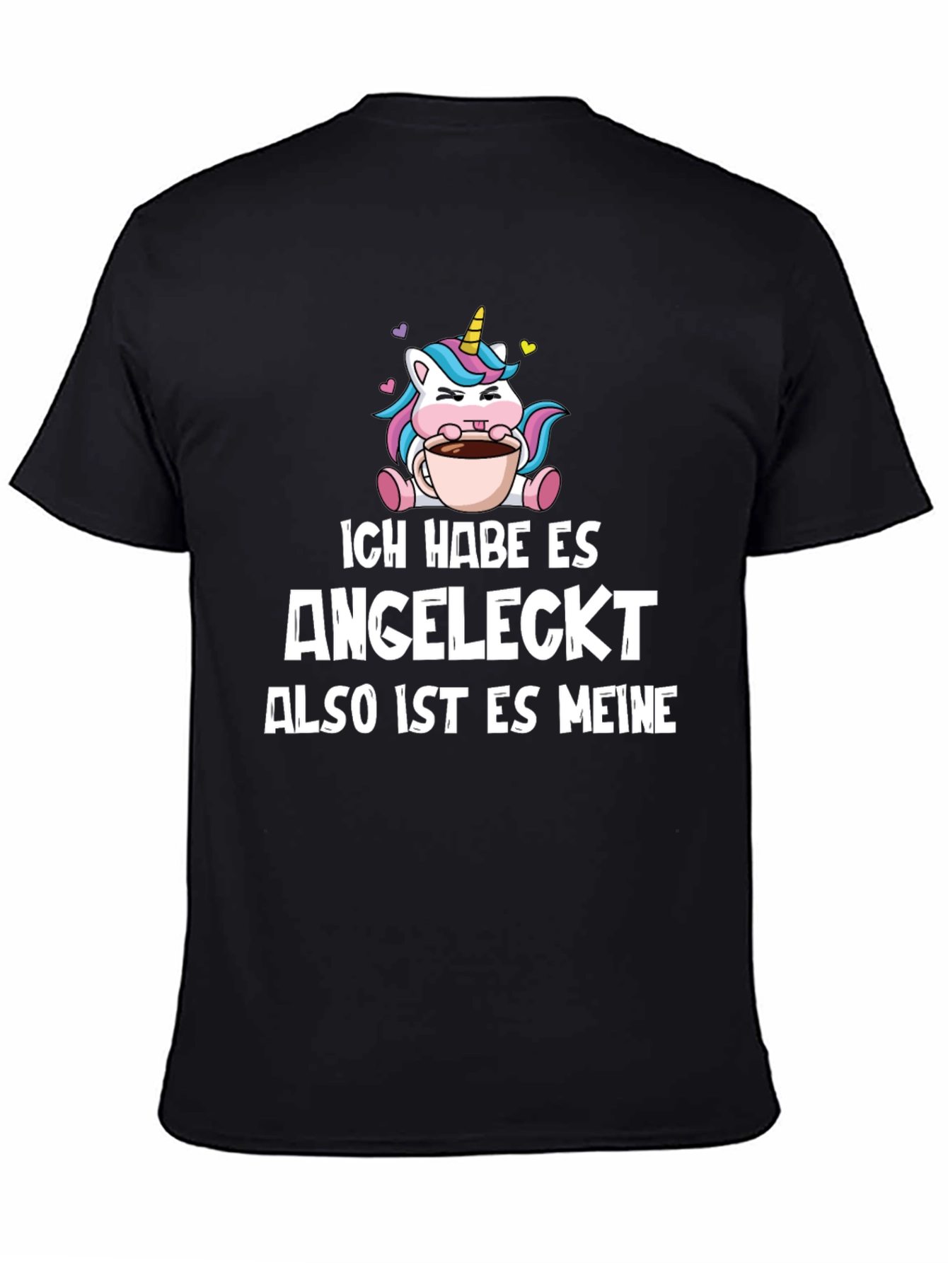Black Ich Habe Es Angeleckt T-Shirt - Unicorn Coffee view 4